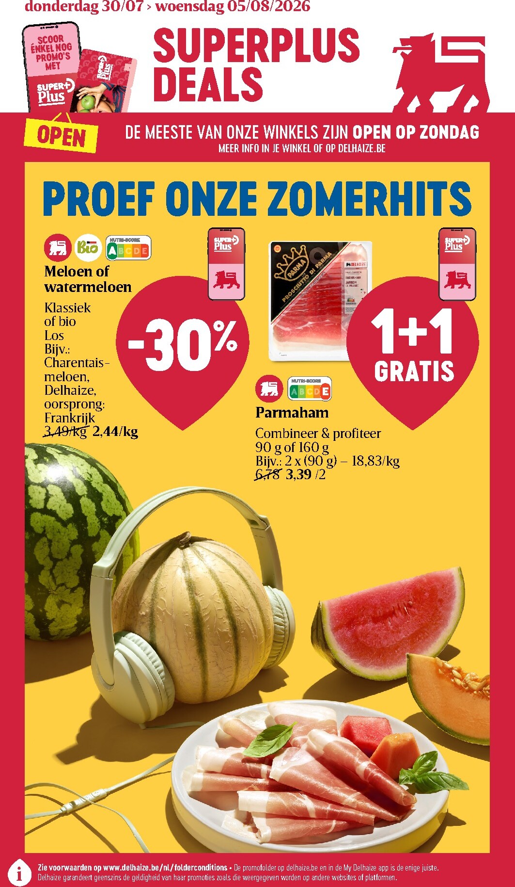 Toekomstige Delhaize folder geldig van donderdag 30/07/2026 tot woensdag 05/08/2026