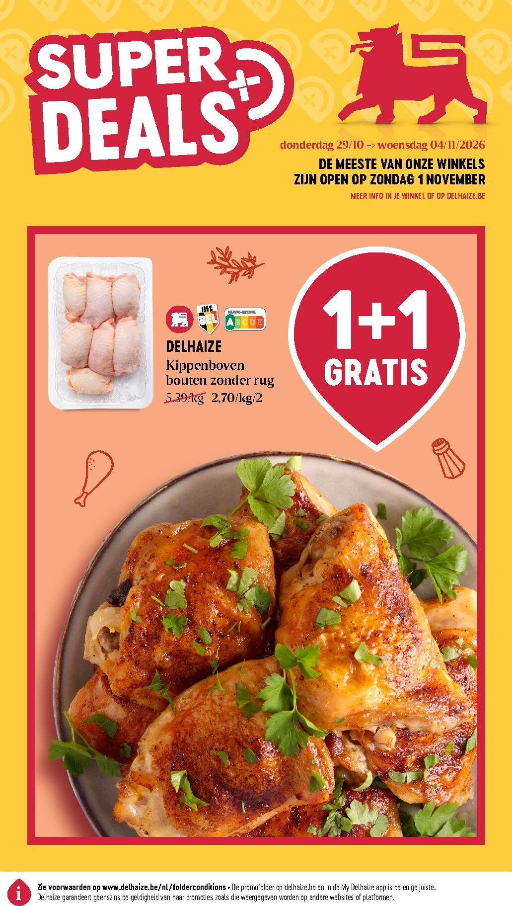 Toekomstige Delhaize folder geldig van donderdag 29/10/2026 tot woensdag 04/11/2026