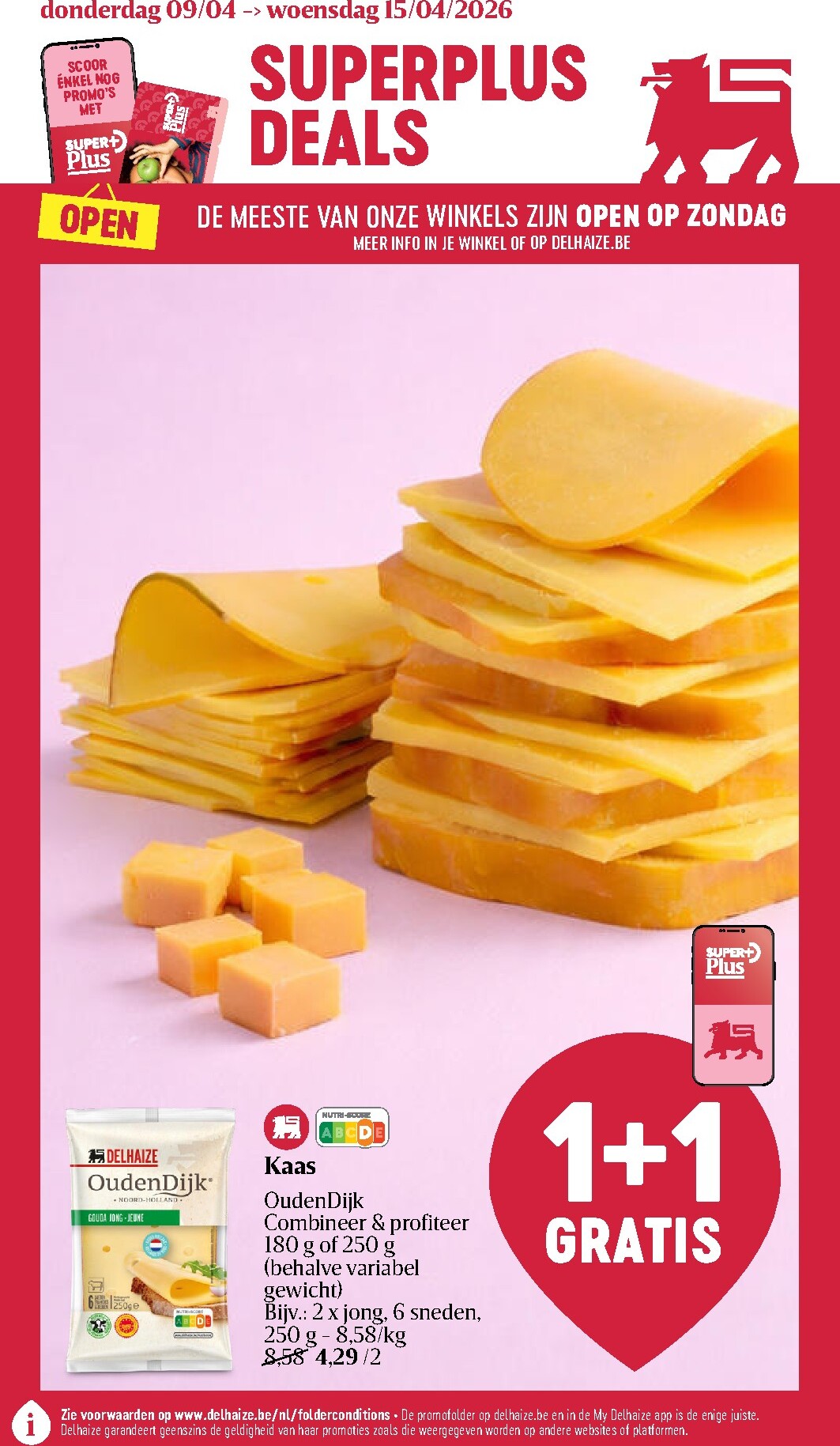 De Delhaize folder geldig vanaf 09/04/2026 t/m 15/04/2026