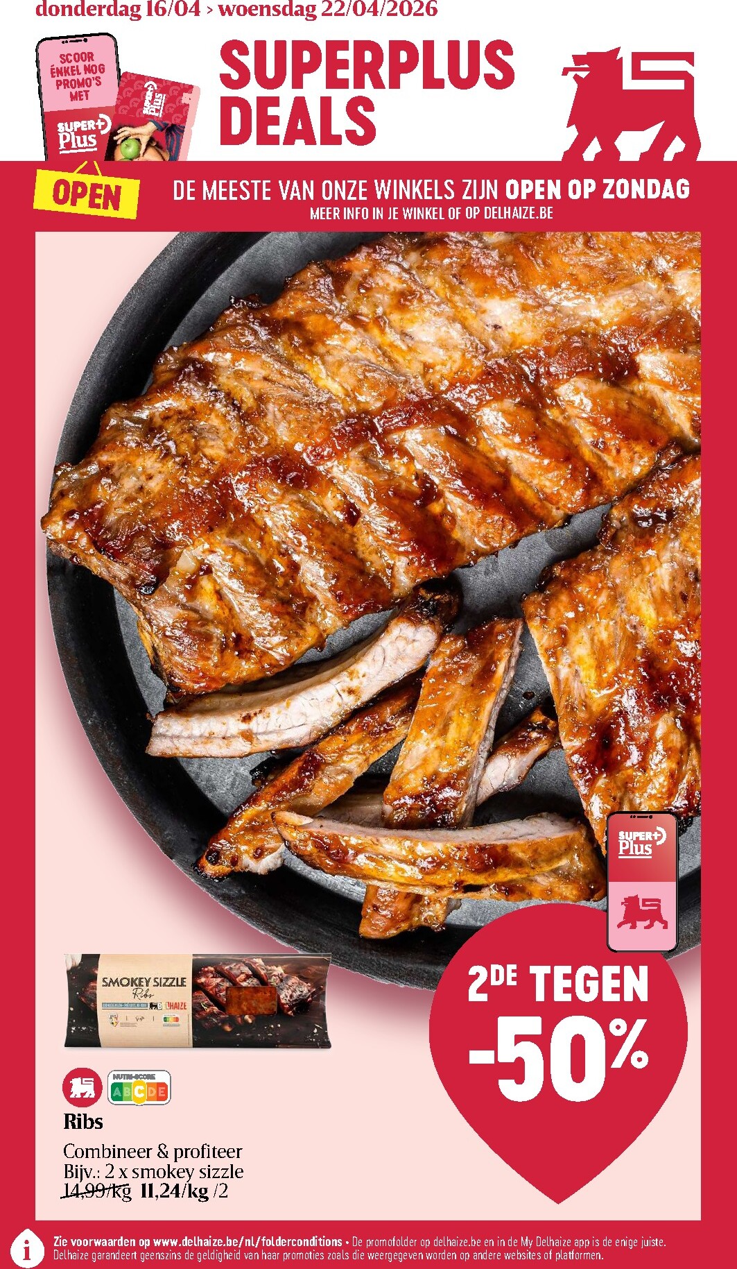 Toekomstige Delhaize folder geldig van donderdag 16/04/2026 tot woensdag 22/04/2026