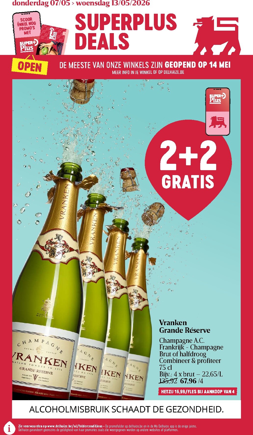 Toekomstige Delhaize folder geldig van donderdag 07/05/2026 tot woensdag 13/05/2026
