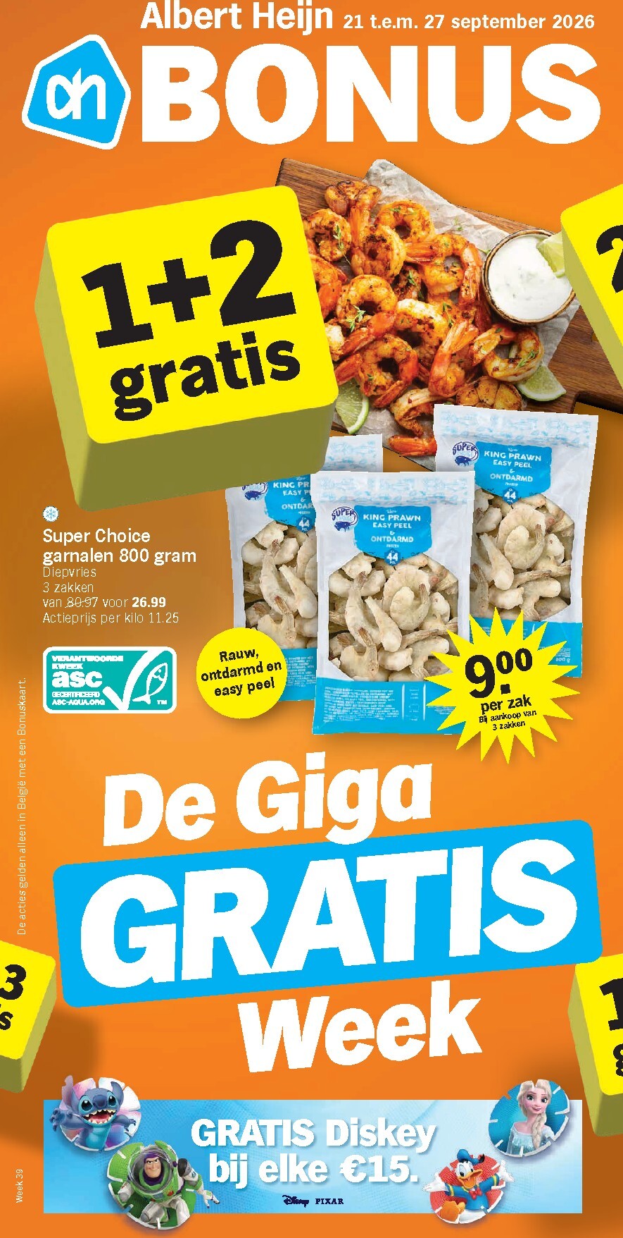 Albert Heijn folder voor volgende week van maandag 21/09/2026 tot zondag 27/09/2026