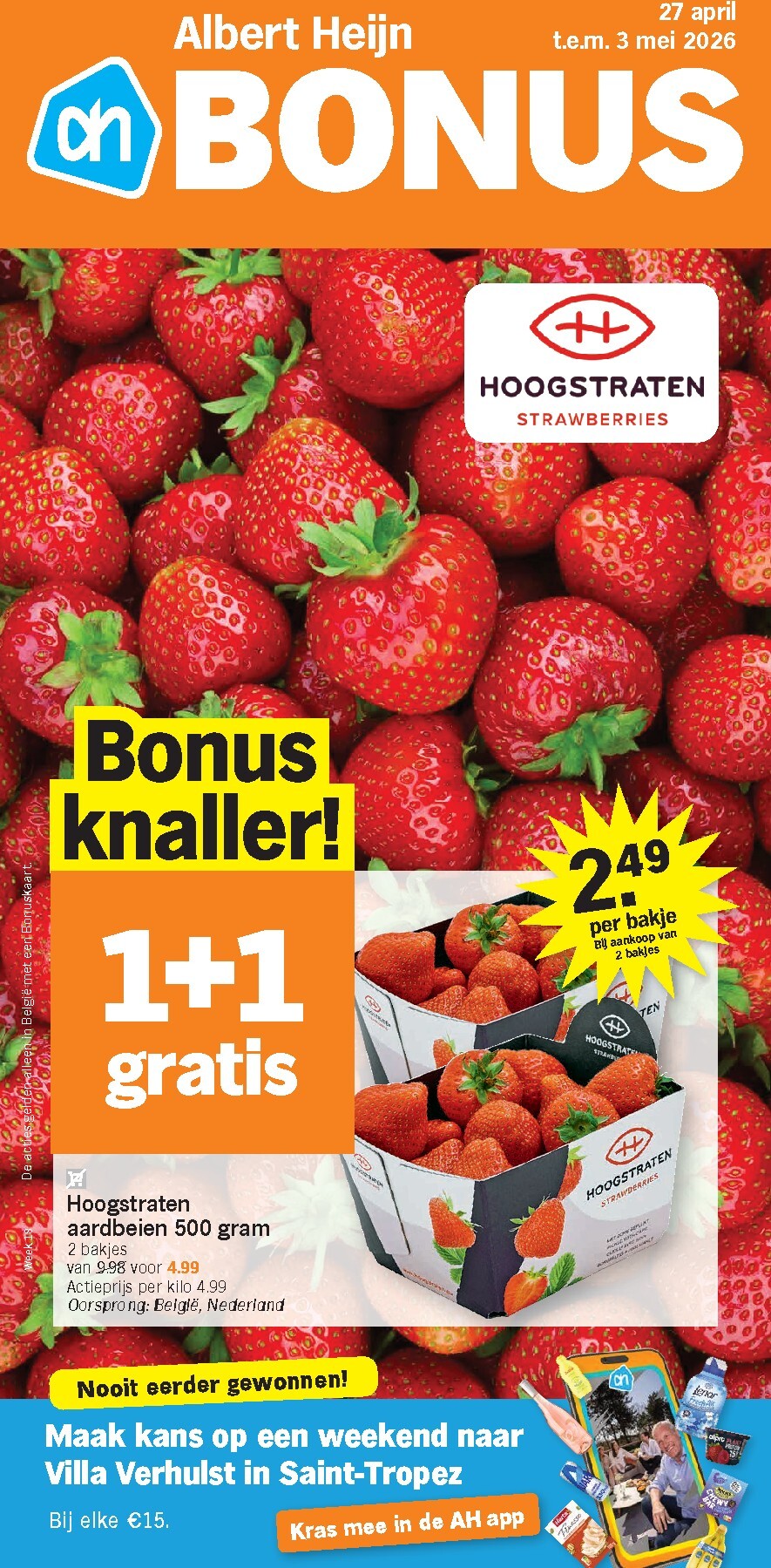 Albert Heijn folder voor volgende week van maandag 27/04/2026 tot zondag 03/05/2026