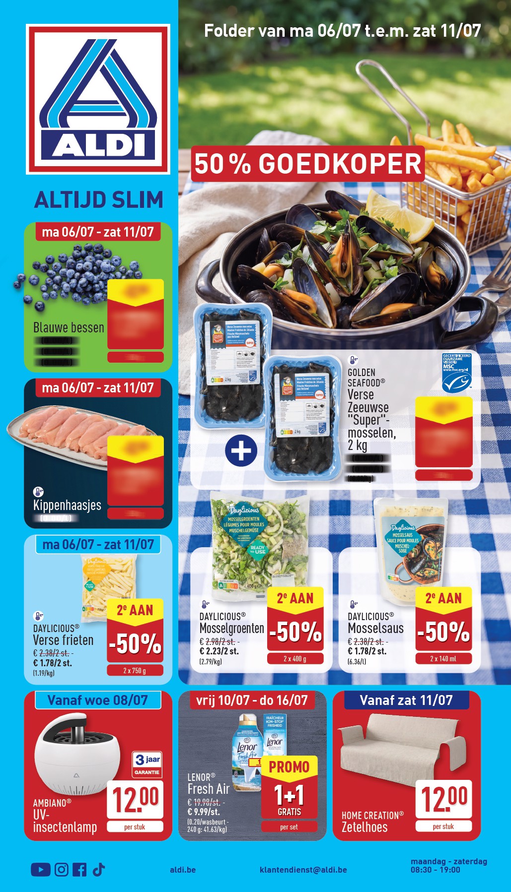 ALDI folder voor volgende week van maandag 06/07/2026 tot zaterdag 11/07/2026
