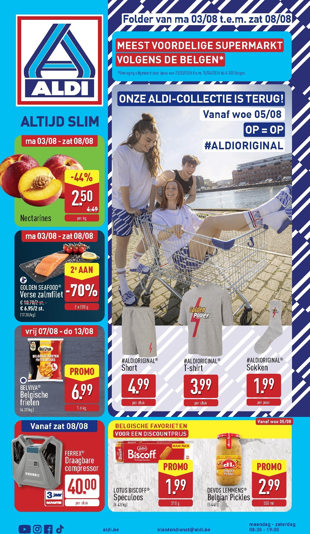 ALDI folder voor volgende week van maandag 03/08/2026 tot zaterdag 08/08/2026