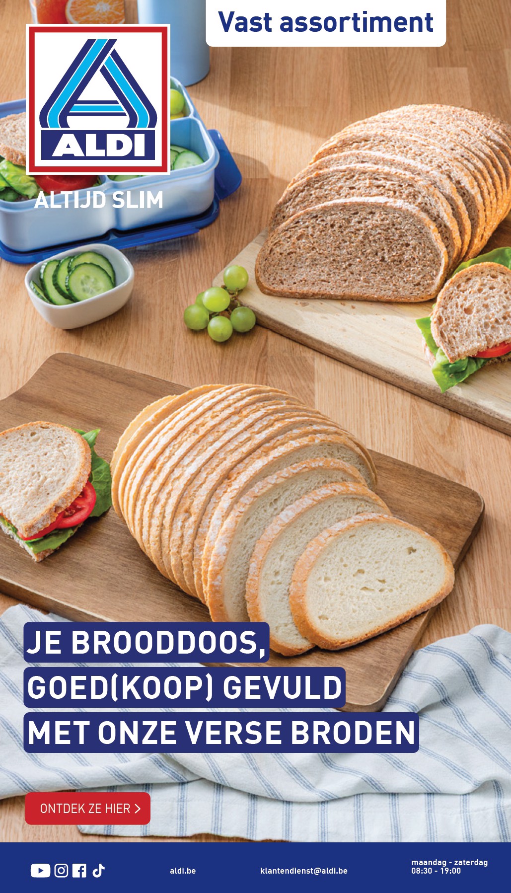 Huidige ALDI - Vast assortiment folder geldig van maandag 24/08/2026 tot zaterdag 29/08/2026