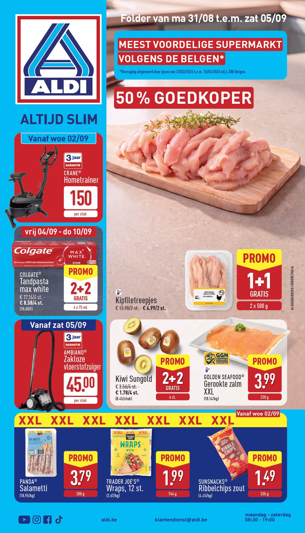 ALDI folder voor volgende week van maandag 31/08/2026 tot zaterdag 05/09/2026