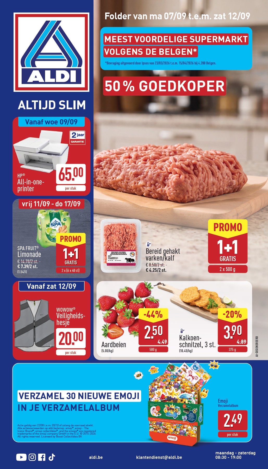 ALDI folder voor volgende week van maandag 07/09/2026 tot zaterdag 12/09/2026