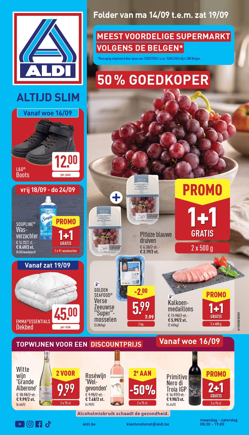 ALDI folder voor volgende week van maandag 14/09/2026 tot zaterdag 19/09/2026