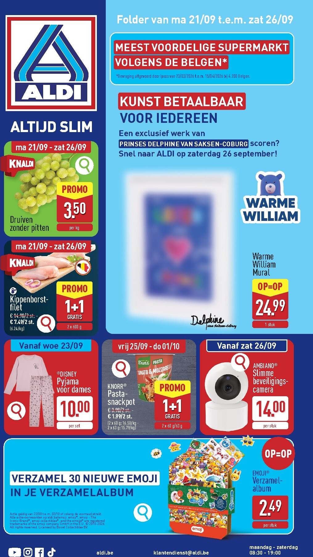 ALDI folder voor volgende week van maandag 21/09/2026 tot zaterdag 26/09/2026