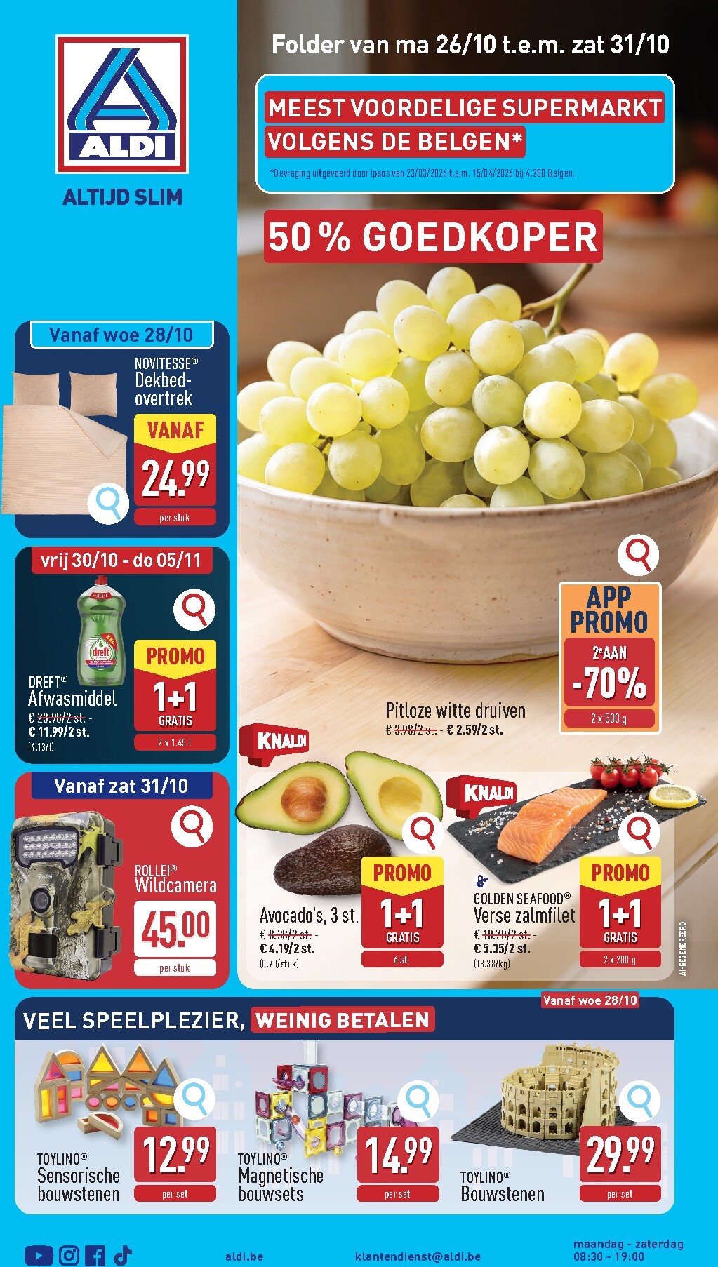 ALDI folder voor volgende week van maandag 26/10/2026 tot zaterdag 31/10/2026