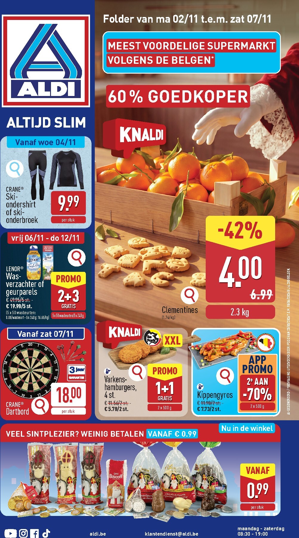 ALDI folder voor volgende week van maandag 02/11/2026 tot zaterdag 07/11/2026