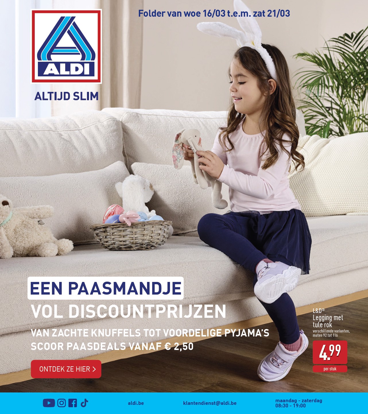 De ALDI - Themaspecial paasdeals voor kids folder geldig vanaf 16/03/2026 t/m 21/03/2026