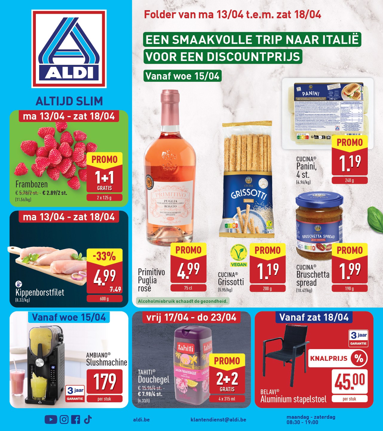 ALDI folder voor volgende week van maandag 13/04/2026 tot zaterdag 18/04/2026