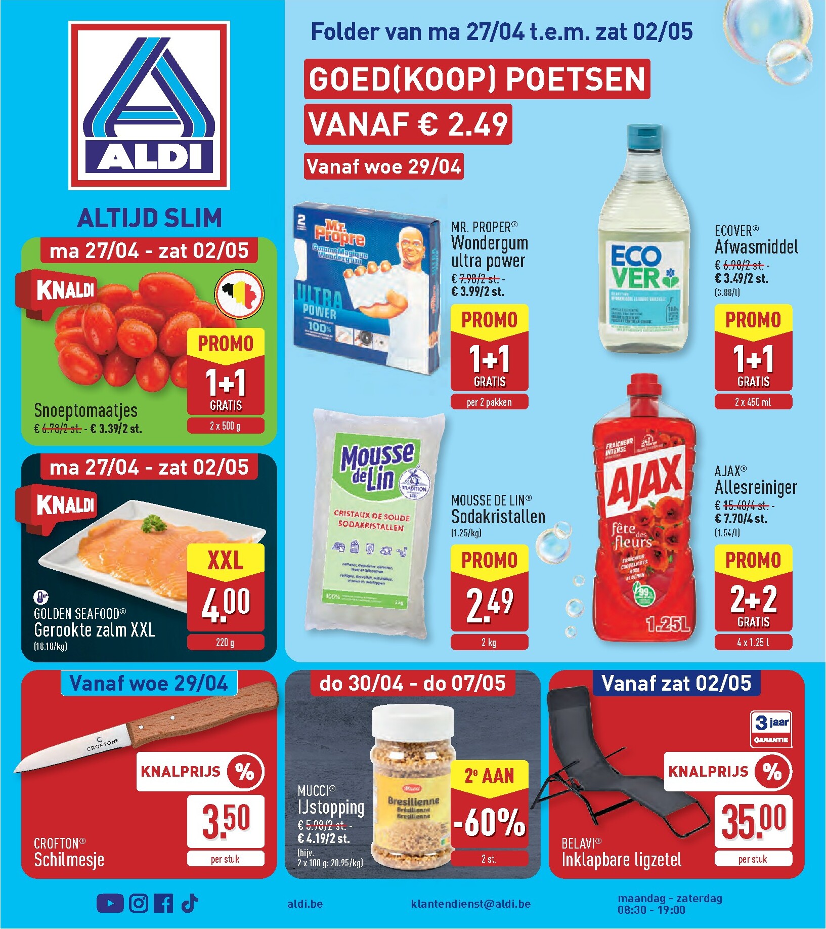ALDI folder voor volgende week van maandag 27/04/2026 tot zaterdag 02/05/2026