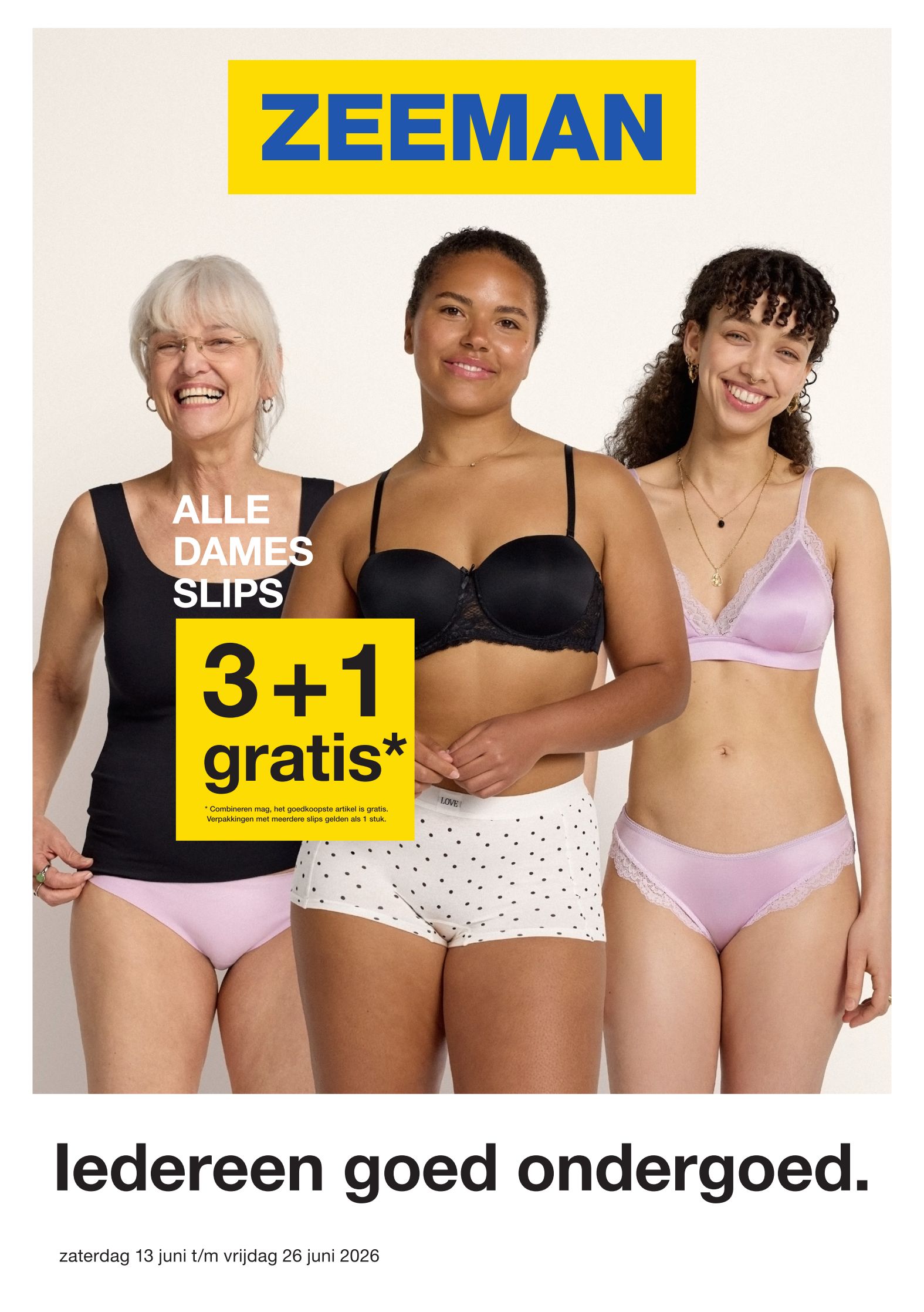 Zeeman folder voor volgende week van zaterdag 13/06/2026 tot vrijdag 26/06/2026