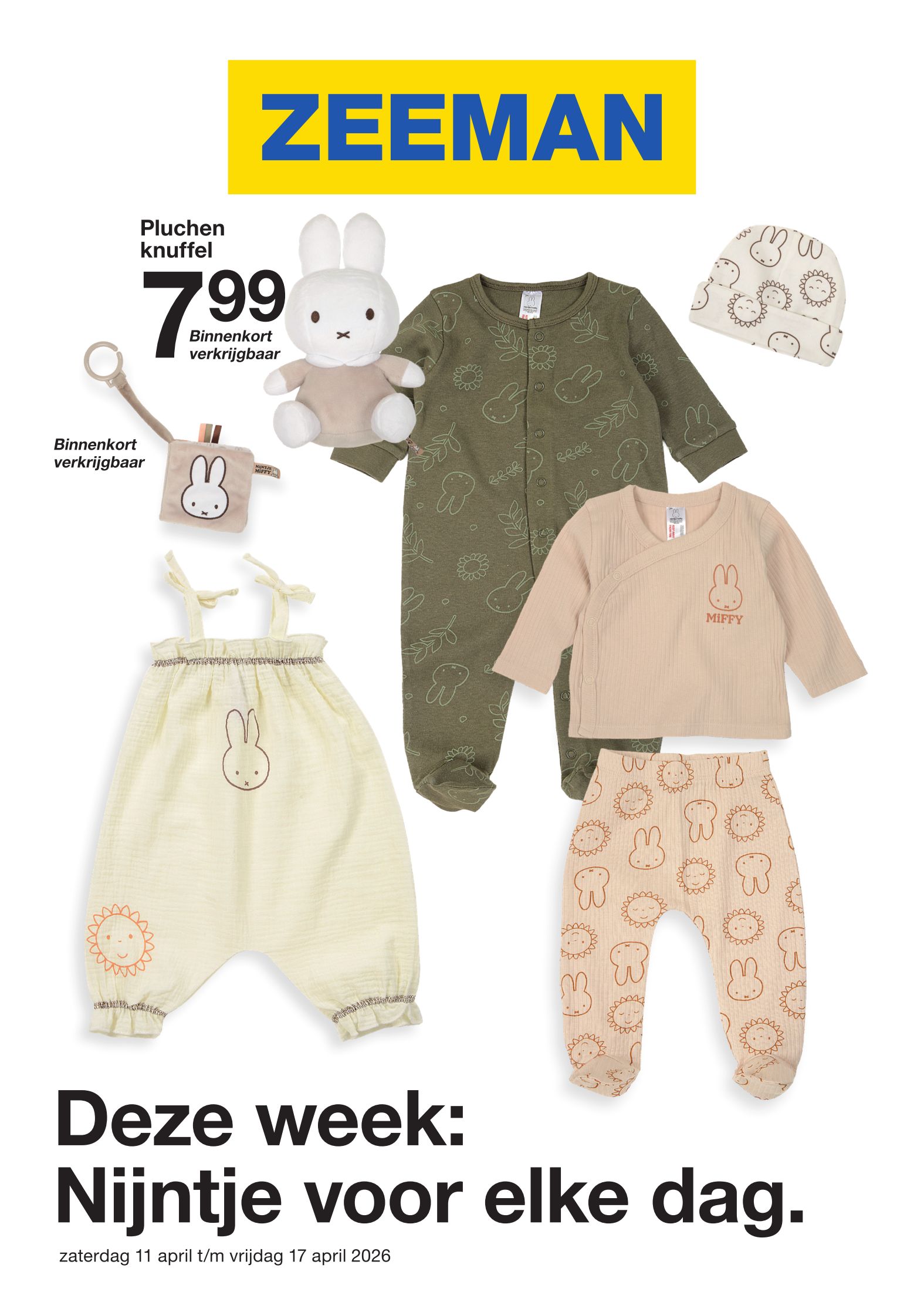 Zeeman folder voor volgende week van zaterdag 11/04/2026 tot vrijdag 17/04/2026