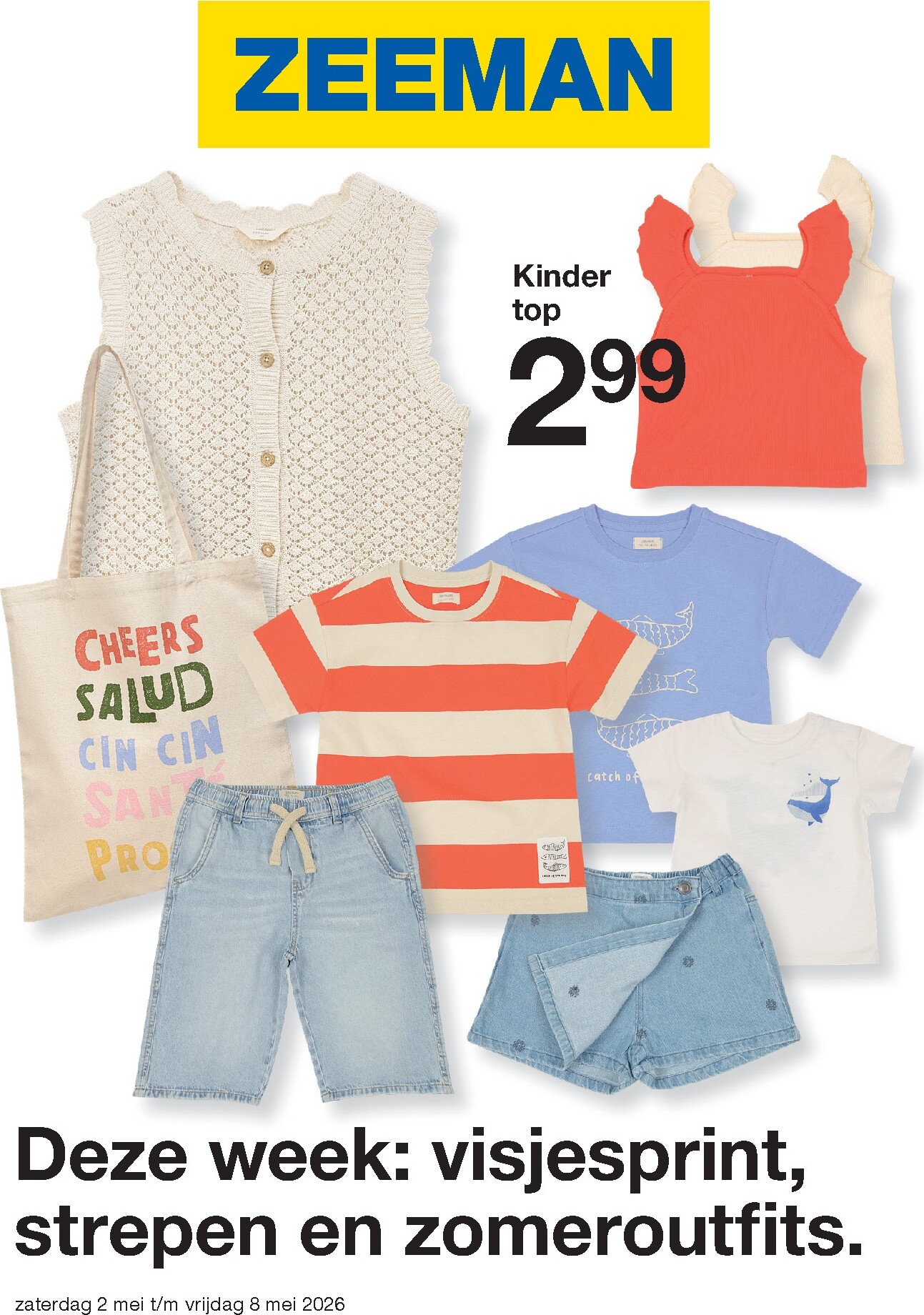 Zeeman folder voor volgende week van zaterdag 02/05/2026 tot vrijdag 08/05/2026