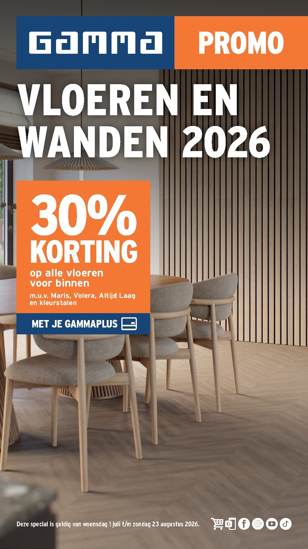 Huidige Gamma - Wanden vloerspecial folder geldig van woensdag 01/07/2026 tot zondag 23/08/2026