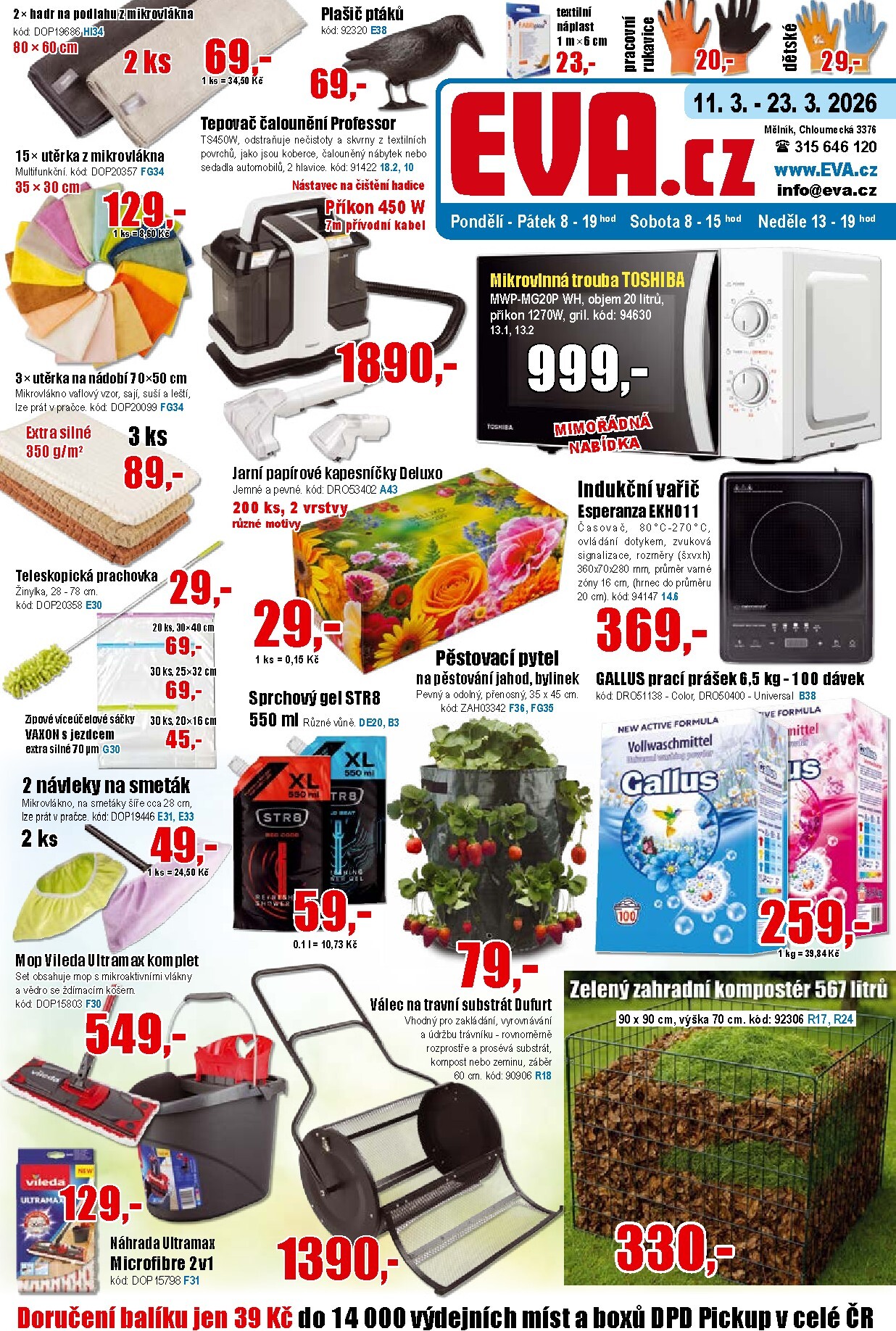 EVA.cz leták platný od středy 11.03.2026 do pondělí 23.03.2026