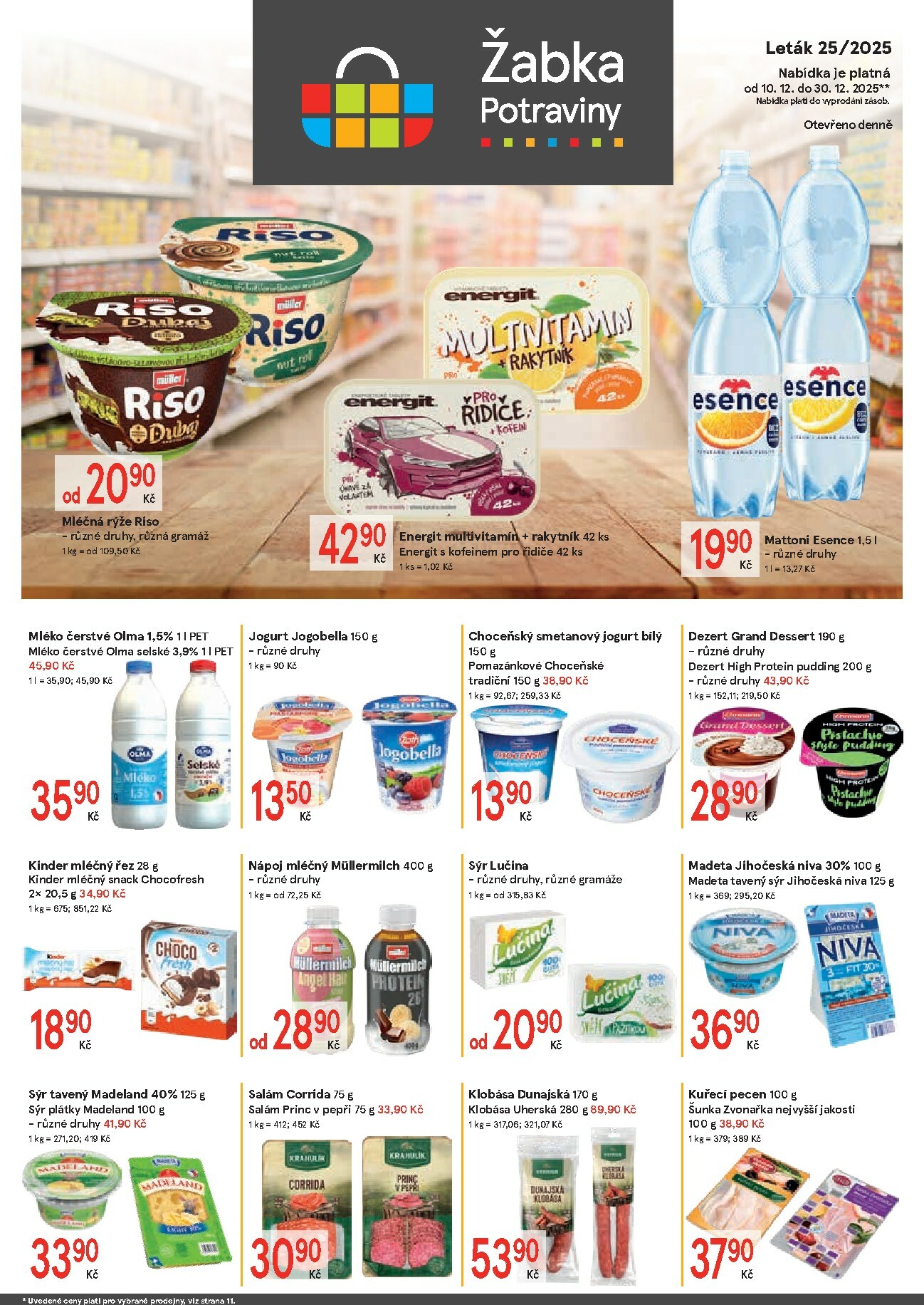 Aktuální leták Žabka od 10.12. do 30.12.