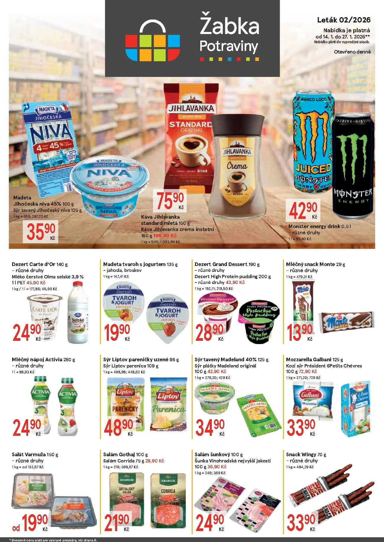 Aktuální leták Žabka od 14.01. do 27.01.