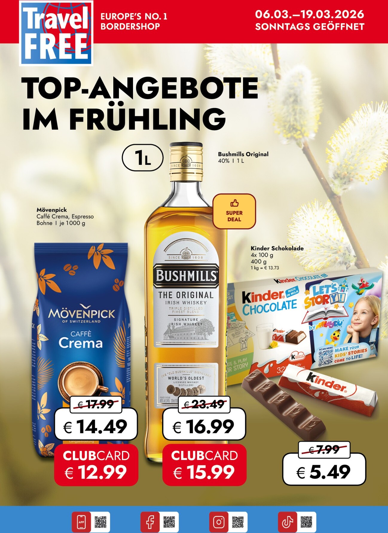 Travel FREE leták platný od pátku 06.03.2026 do čtvrtka 19.03.2026