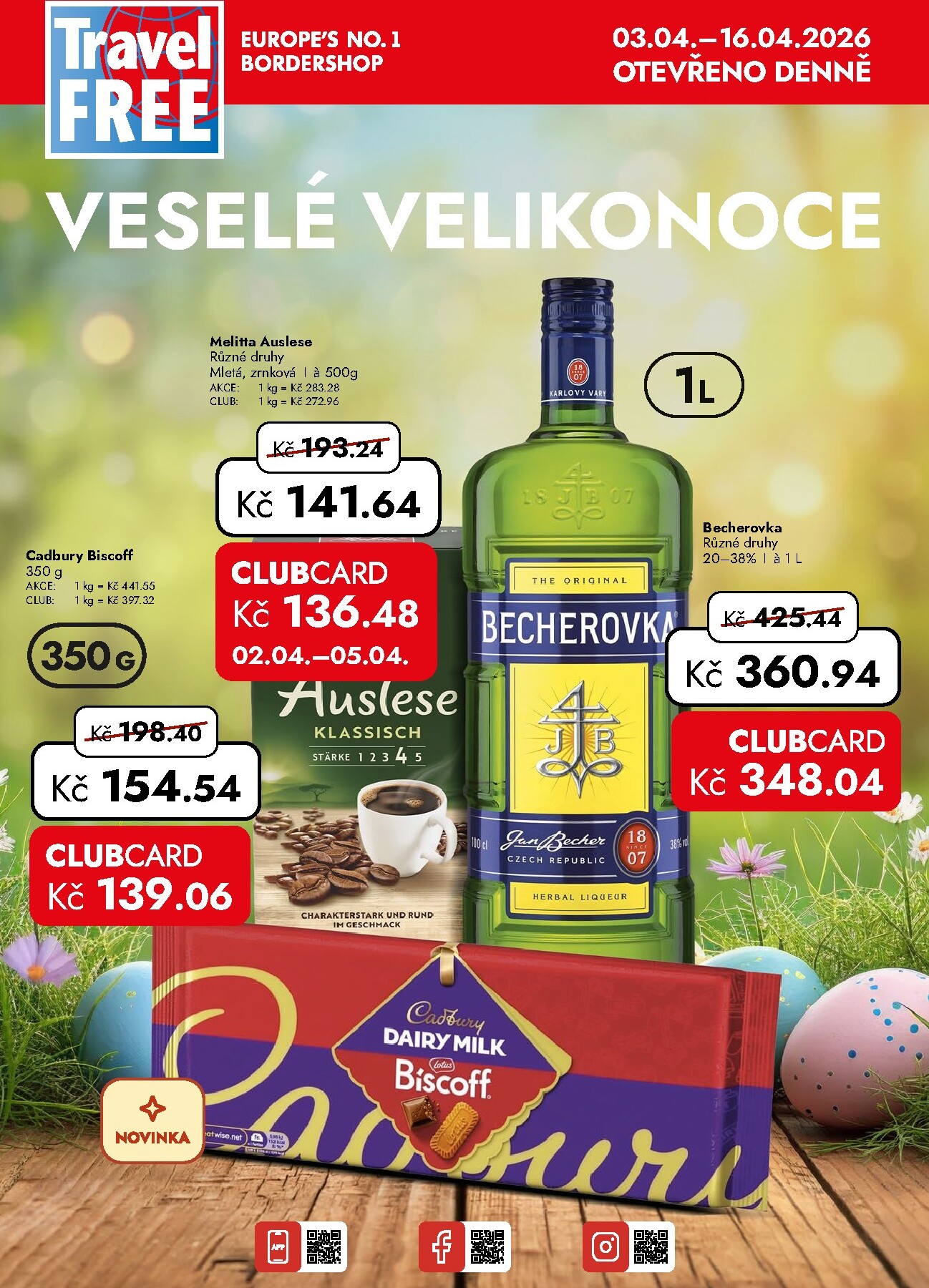 Aktuální Travel FREE leták platný od pátku 03.04.2026 do čtvrtka 16.04.2026