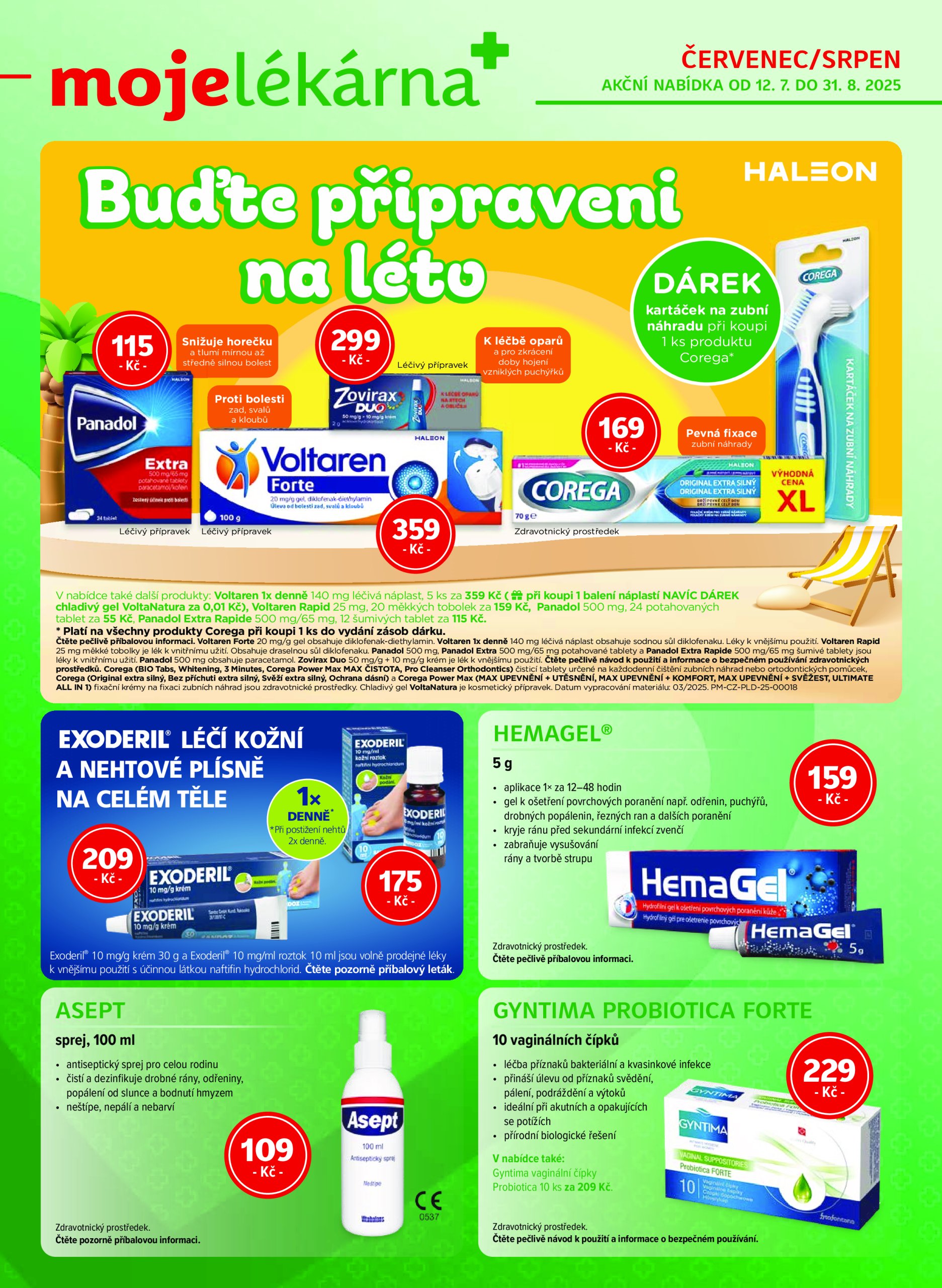 Leták Moje lékarna od 12.07. do 31.08.