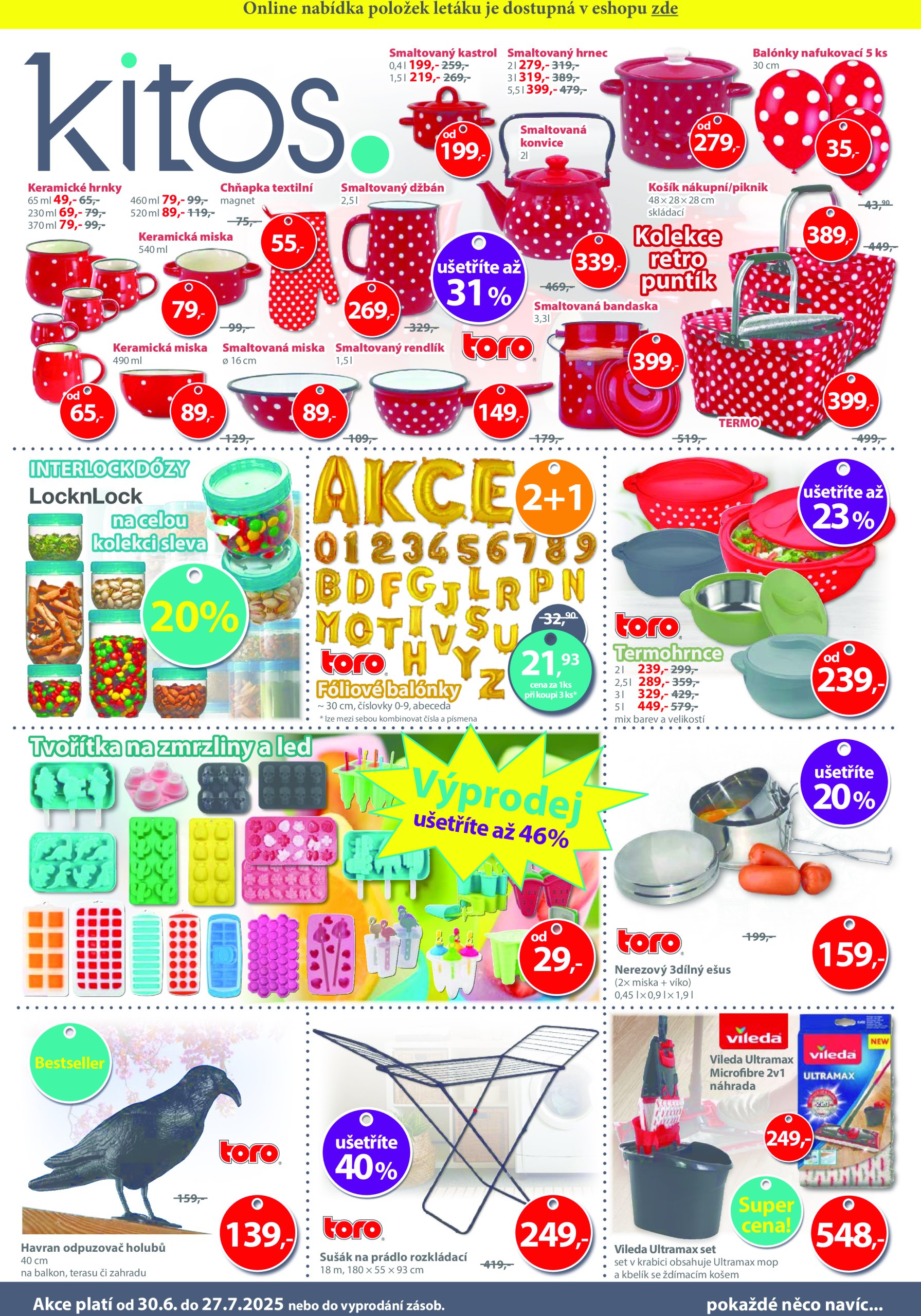 Leták Kitos od 30.06. do 27.07.