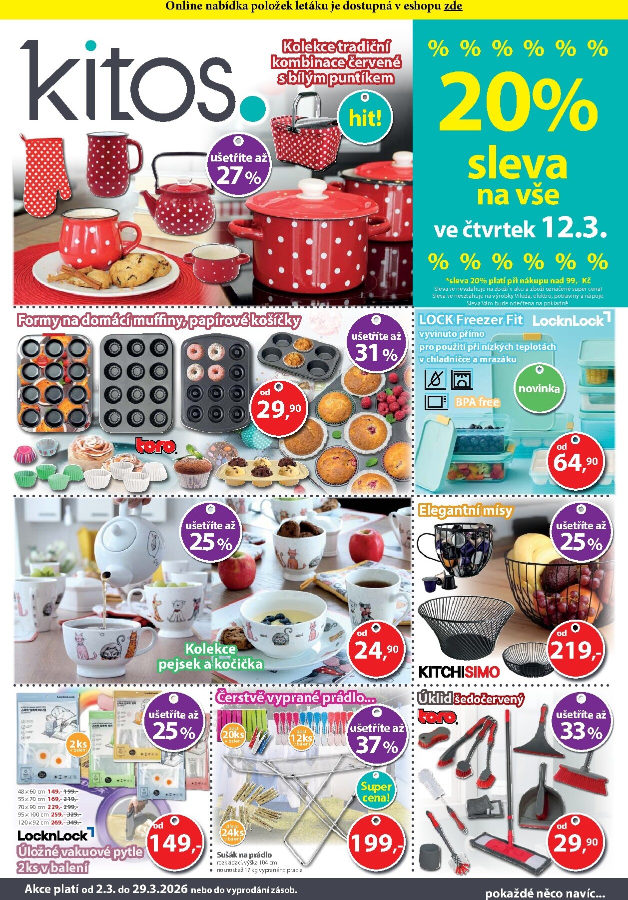 Kitos leták platný od pondělí 02.03.2026 do neděle 29.03.2026