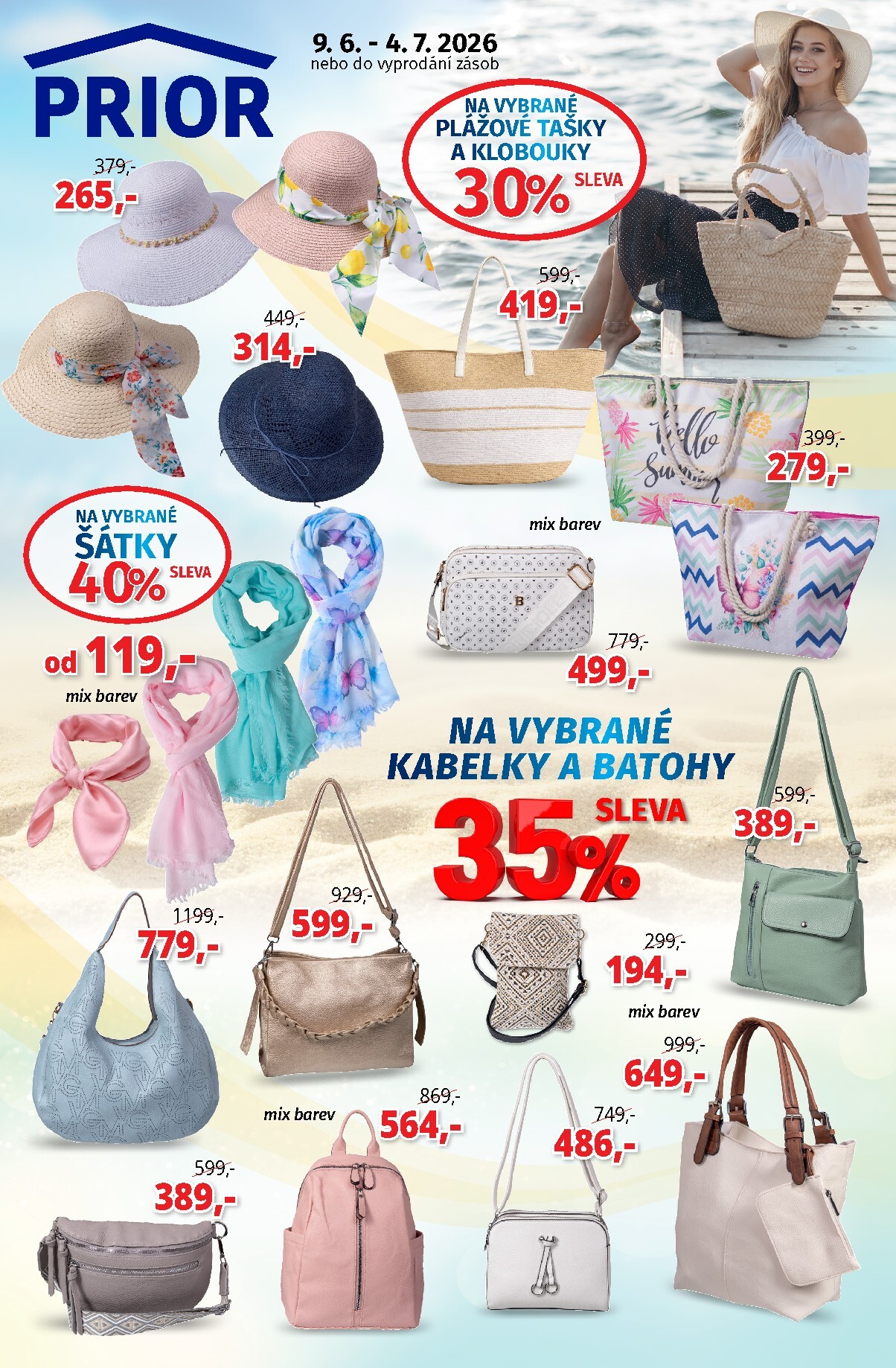 Aktuální Prior - Obuv a doplňky leták platný od úterý 09.06.2026 do soboty 04.07.2026