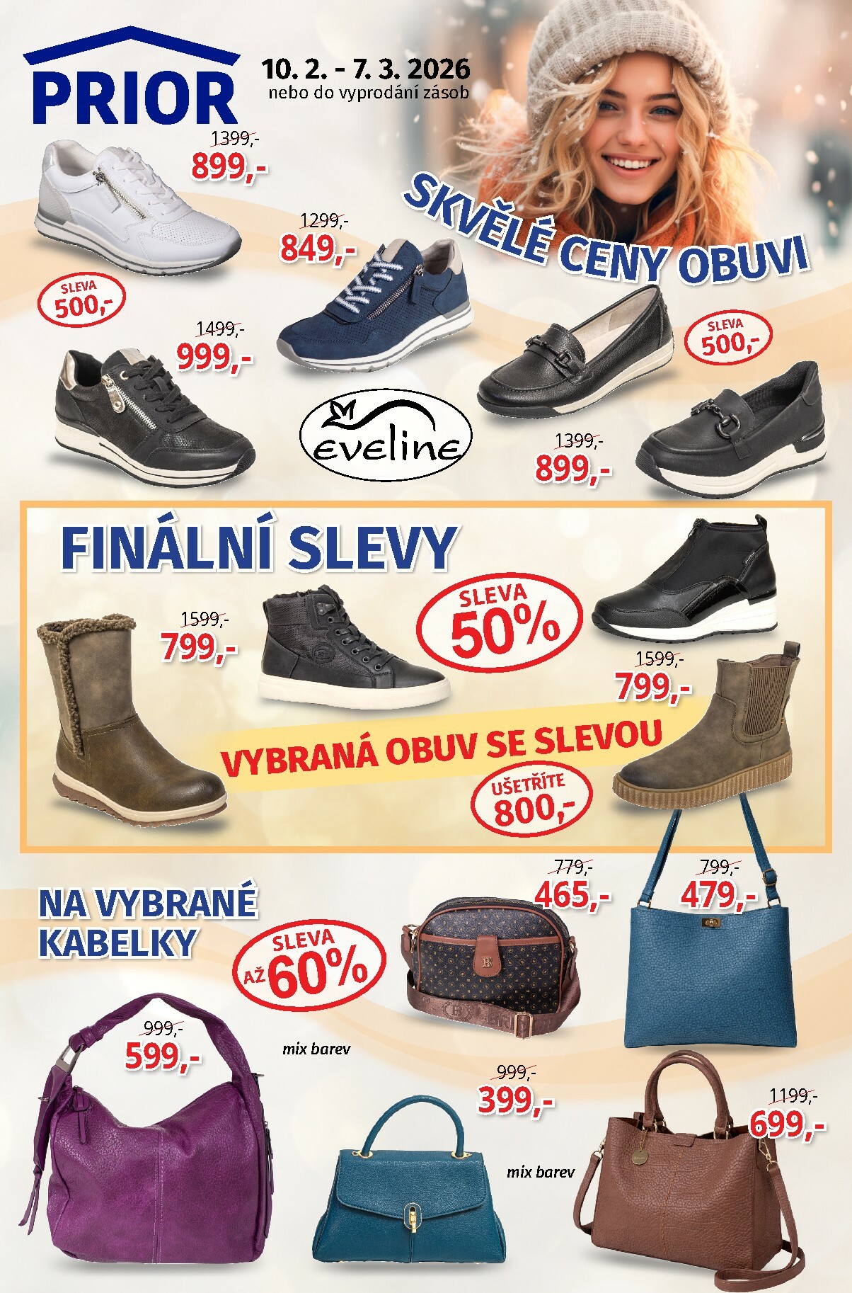Prior - Obuv leták platný od úterý 10.02.2026 do soboty 07.03.2026