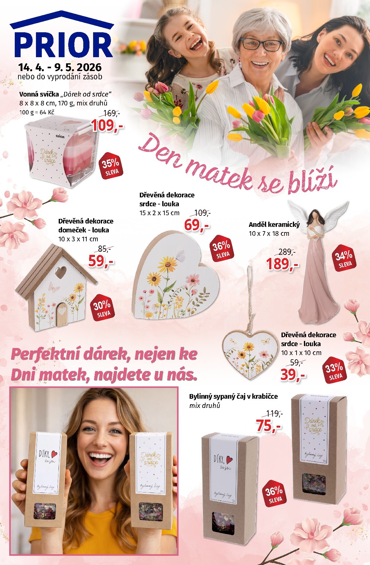 Budoucí Prior - Den matek leták platný od úterý 14.04.2026 do soboty 09.05.2026