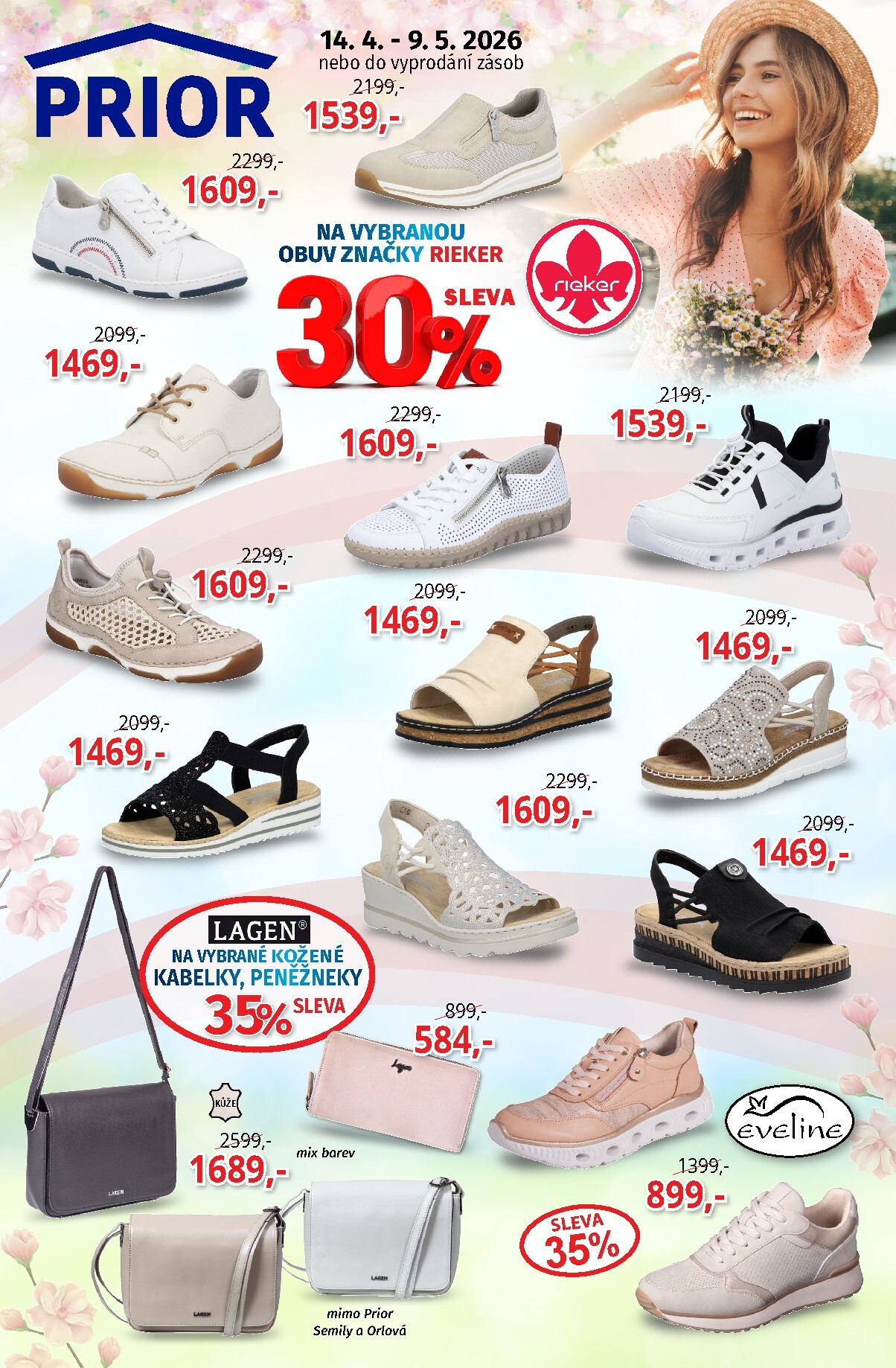 Budoucí Prior - Obuv leták platný od úterý 14.04.2026 do soboty 09.05.2026