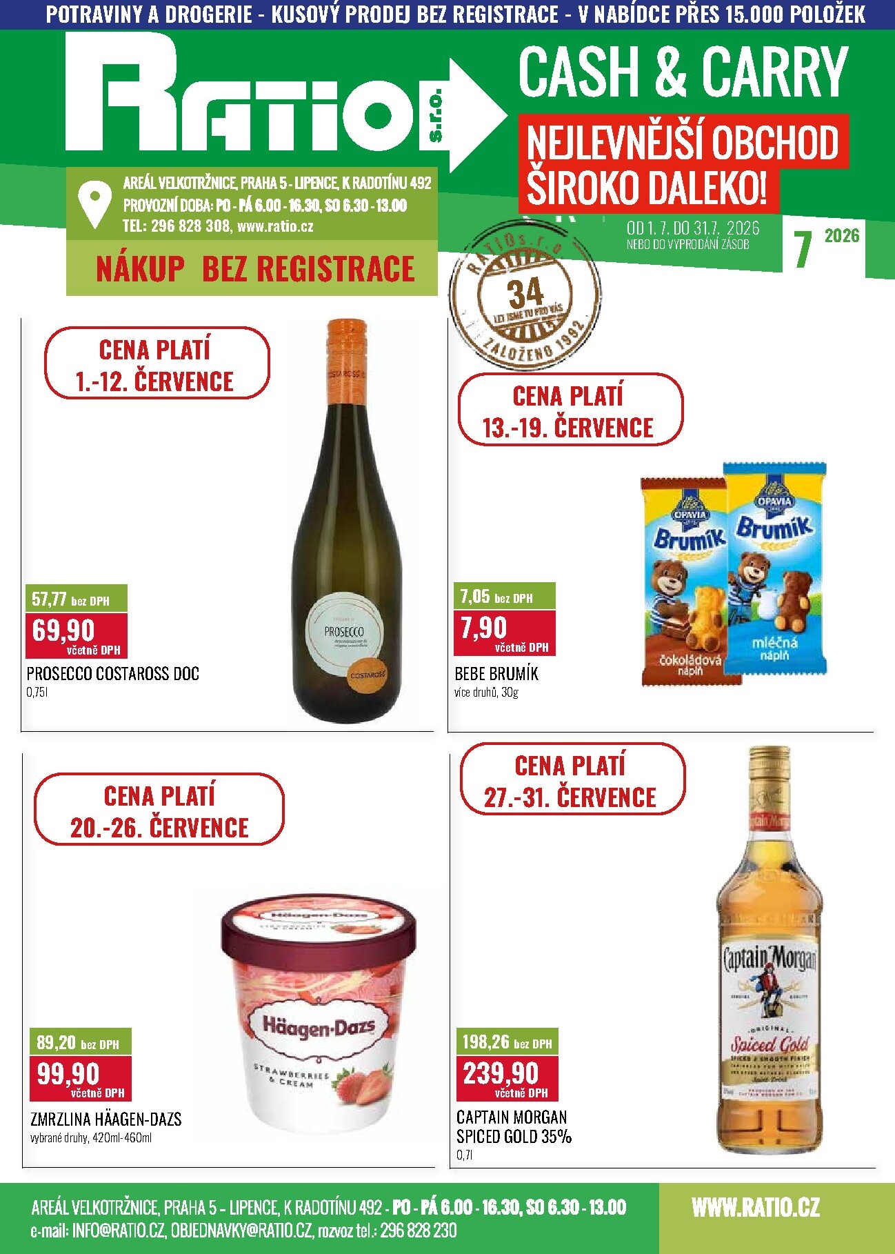 Aktuální Ratio leták platný od středy 01.07.2026 do pátku 31.07.2026