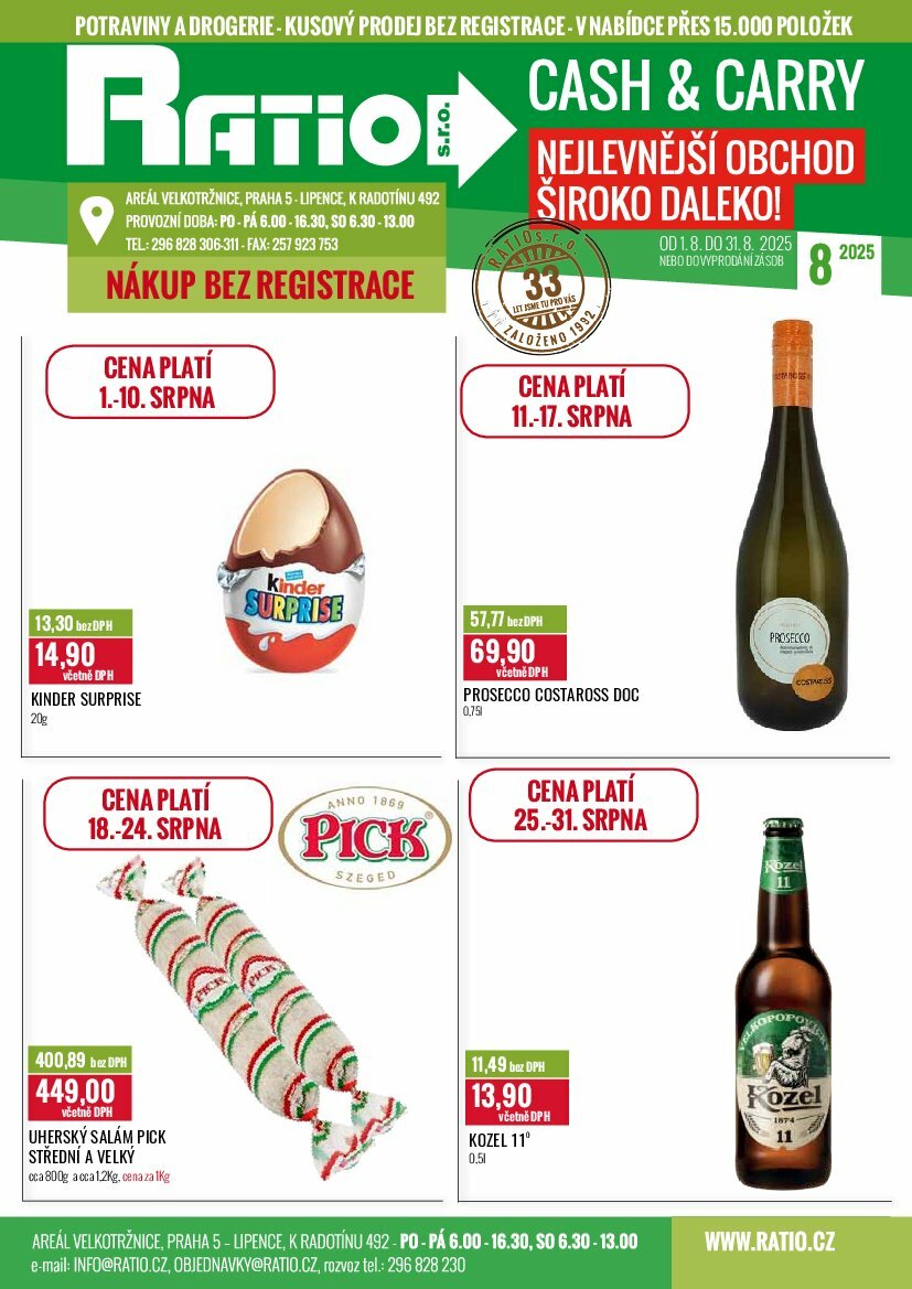 Leták Ratio od 01.08. do 31.08.