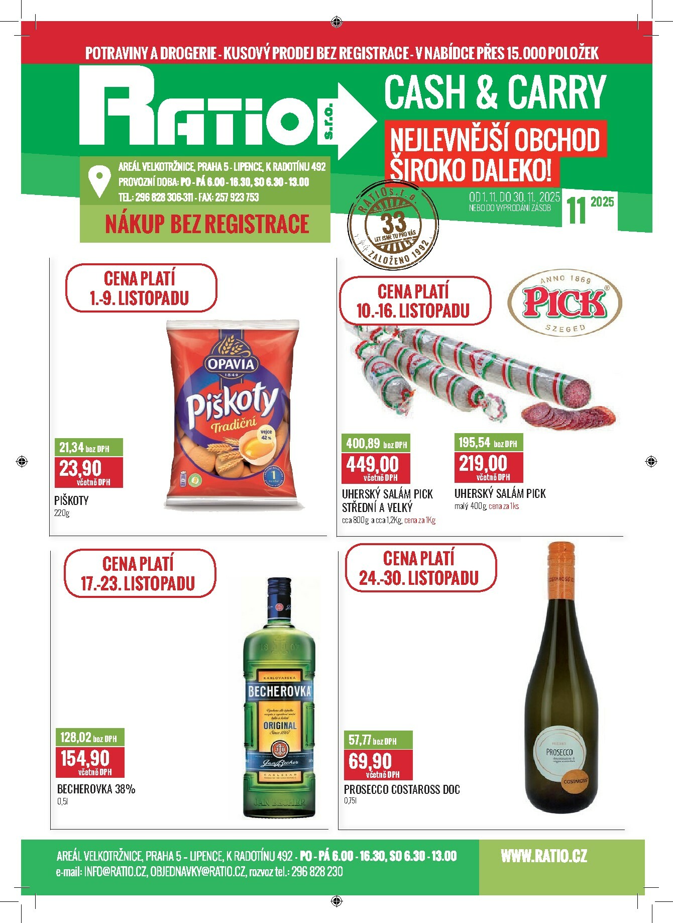 Aktuální leták Ratio od 01.11. do 30.11.