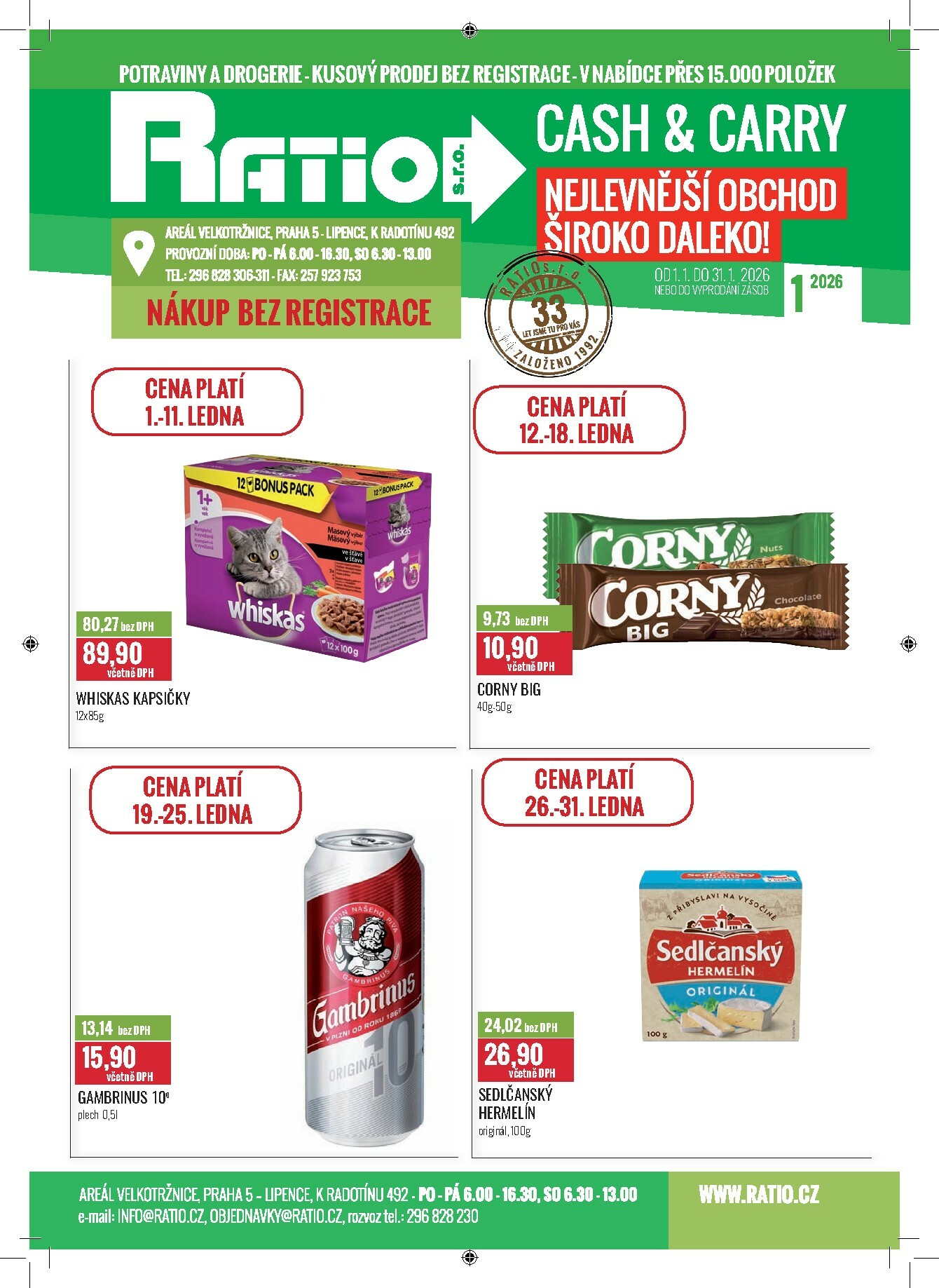 Aktuální leták Ratio od 01.01. do 31.01.