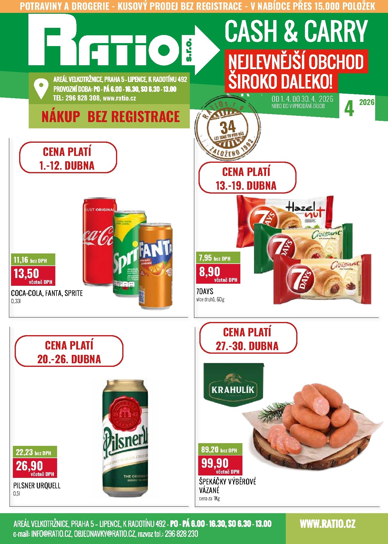 Ratio leták platný od středy 01.04.2026 do čtvrtka 30.04.2026