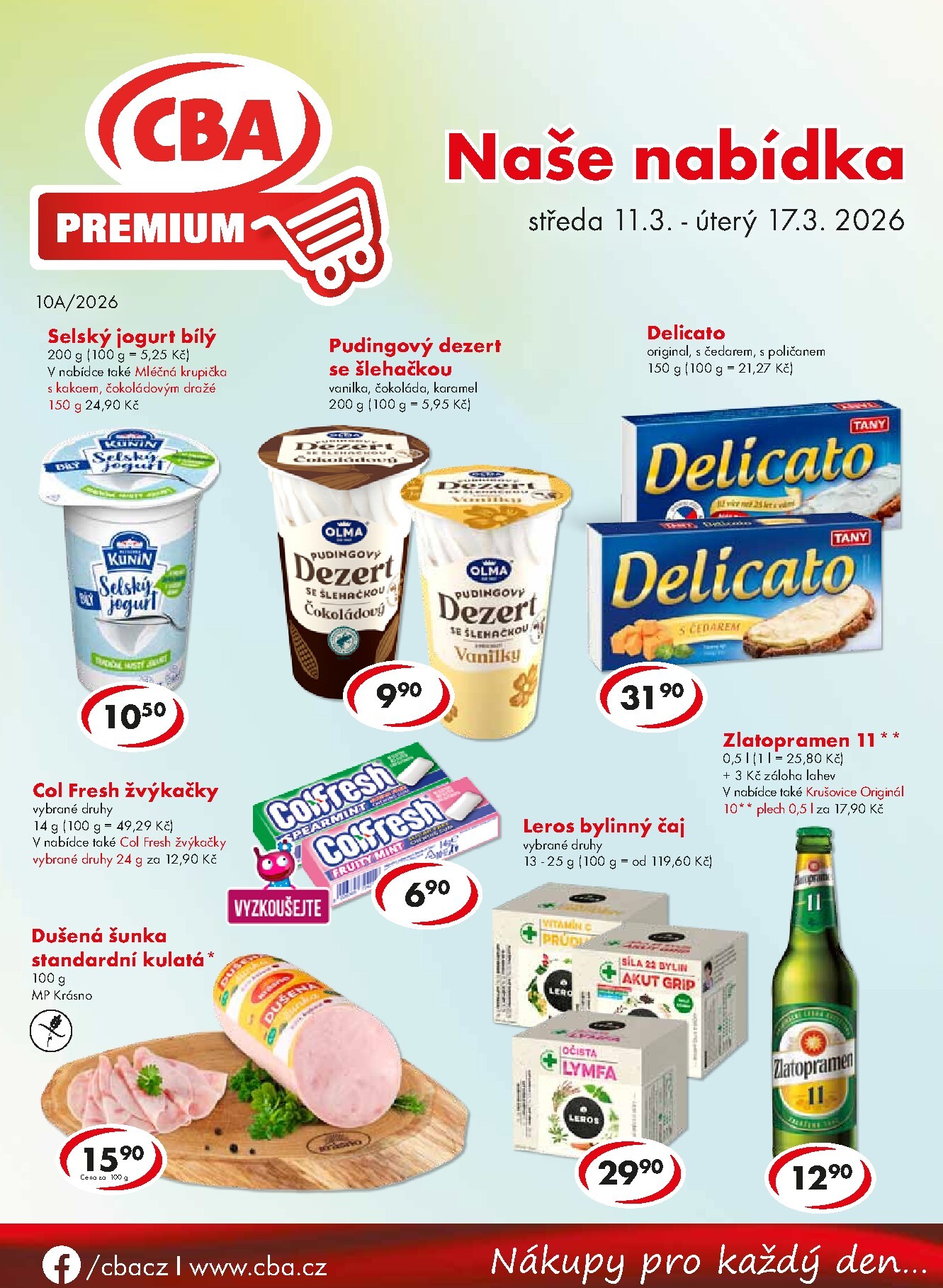 CBA Premium leták platný od středy 11.03.2026 do úterý 17.03.2026