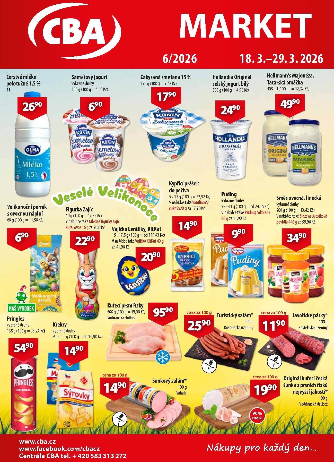 CBA Market leták platný od středy 18.03.2026 do neděle 29.03.2026