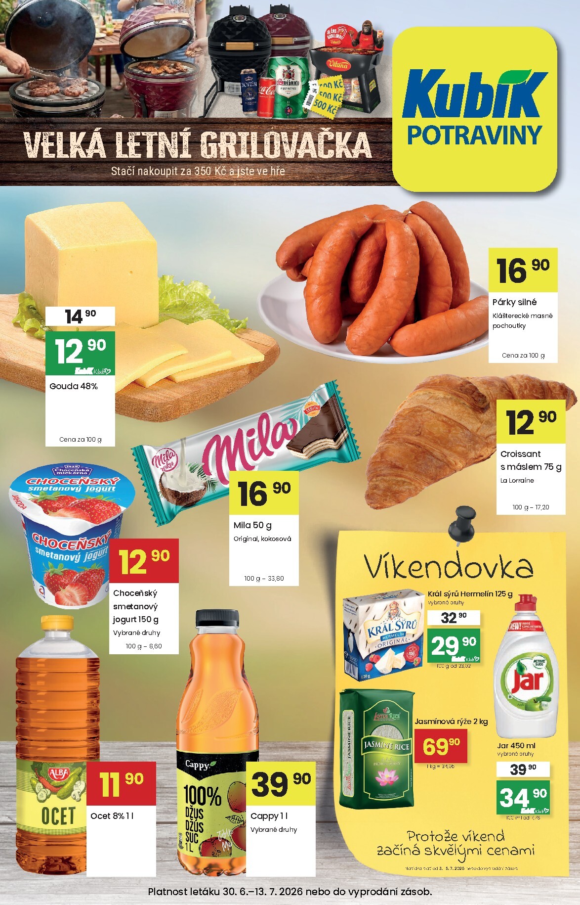 Aktuální Kubík leták platný od úterý 30.06.2026 do pondělí 13.07.2026