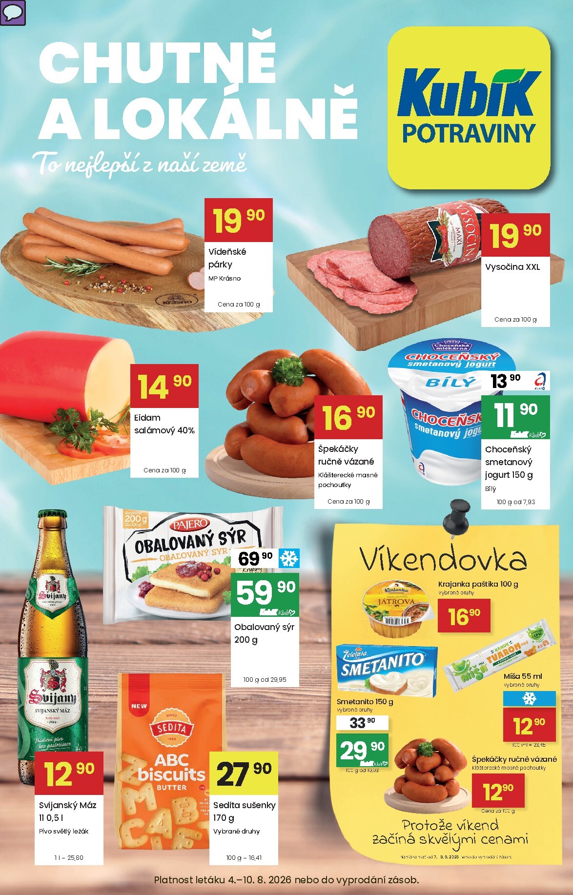 Aktuální Kubík leták platný od úterý 04.08.2026 do pondělí 10.08.2026