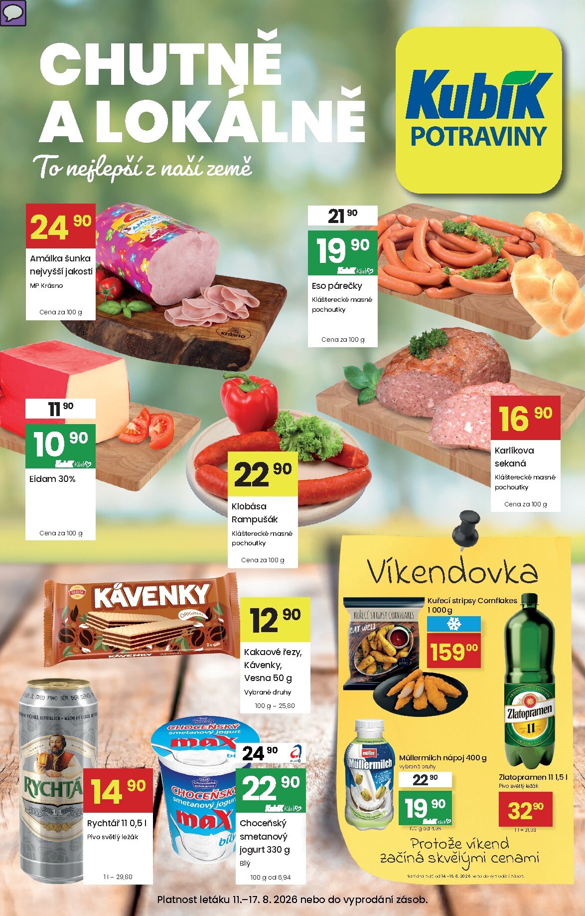 Aktuální Kubík leták platný od úterý 11.08.2026 do pondělí 17.08.2026