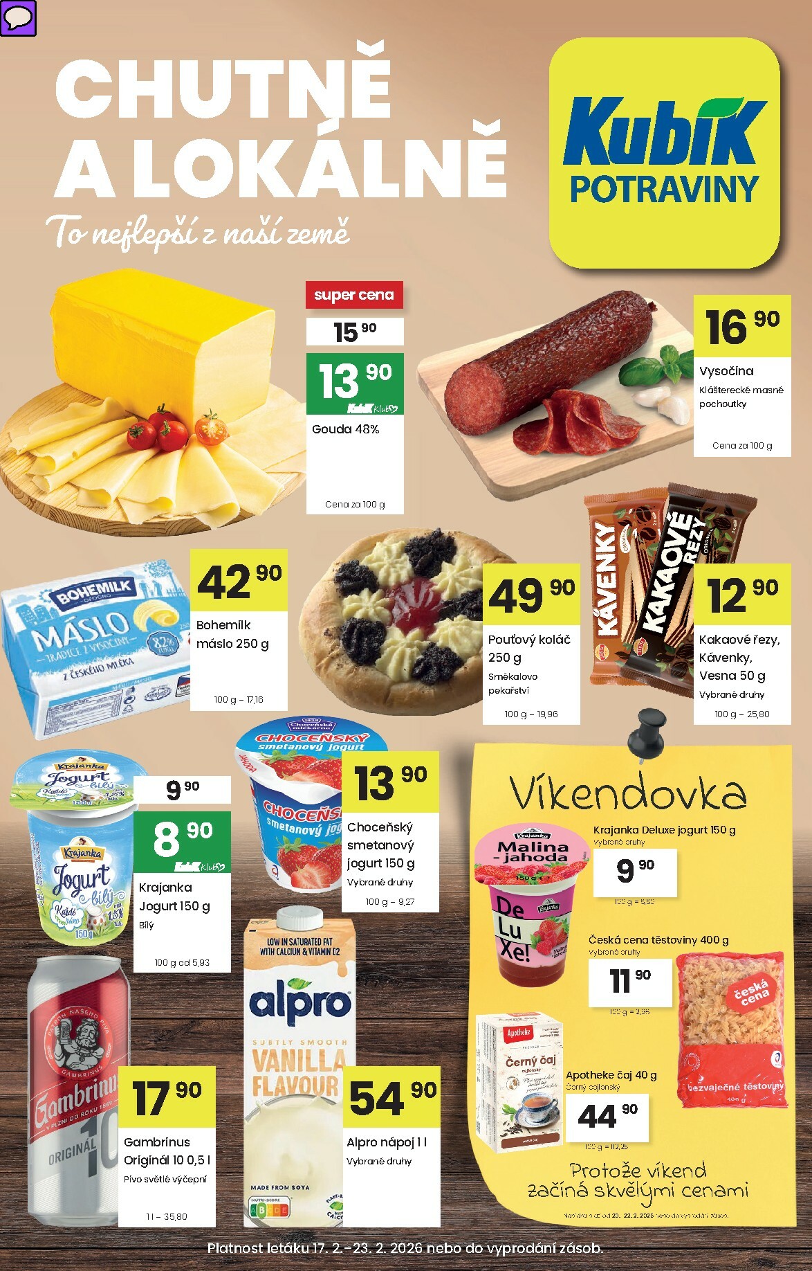 Kubík leták platný od úterý 17.02.2026 do pondělí 23.02.2026