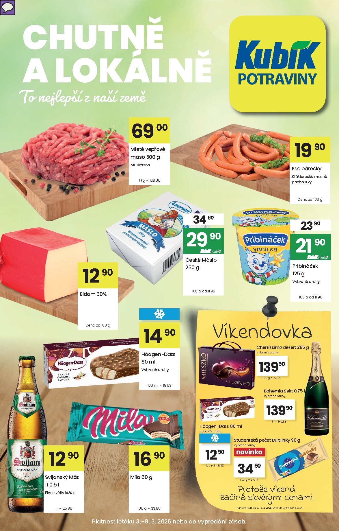 Kubík leták platný od úterý 03.03.2026 do pondělí 09.03.2026