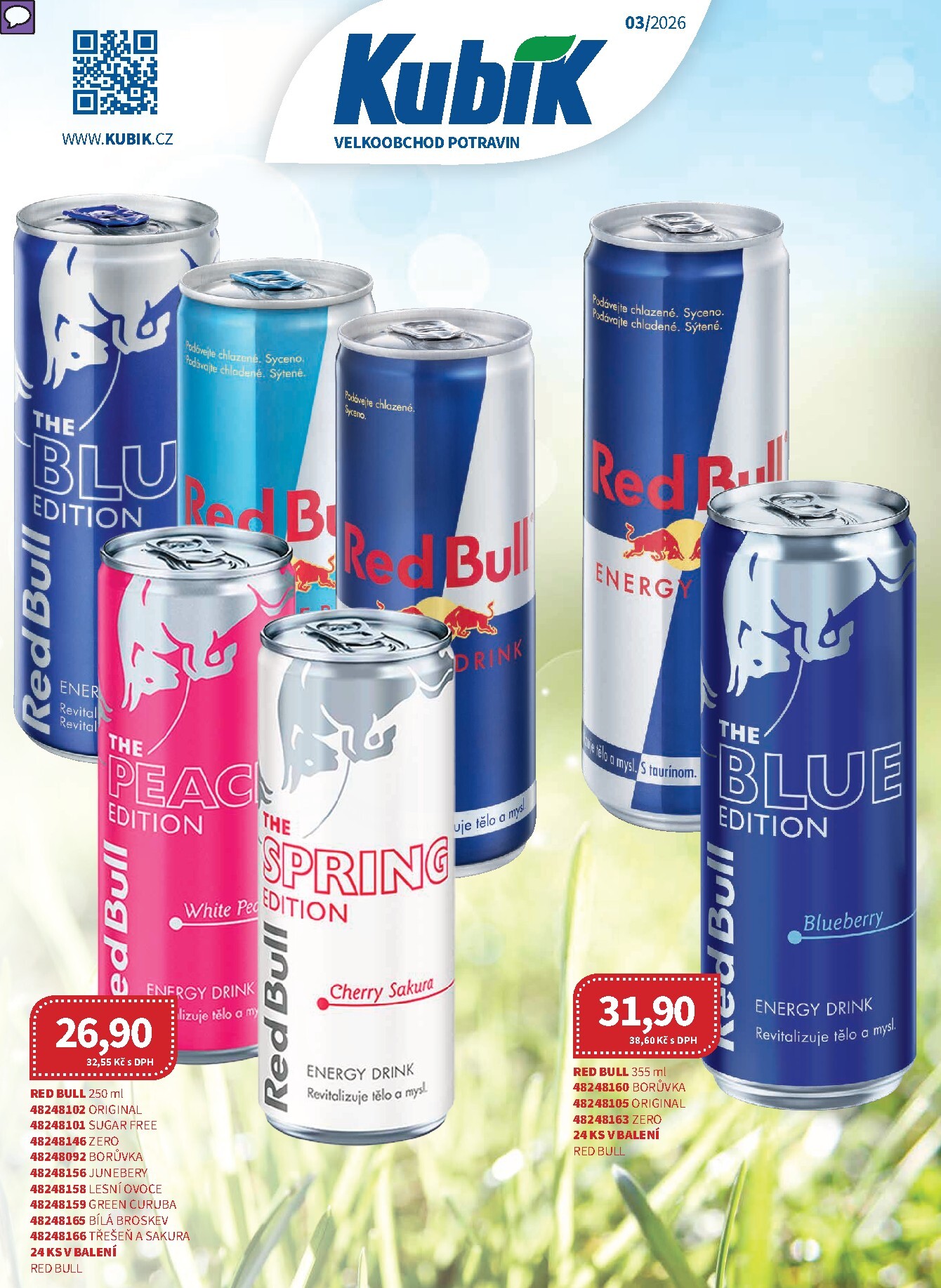 Kubík - Velkoobchod leták platný od neděle 01.03.2026 do úterý 31.03.2026