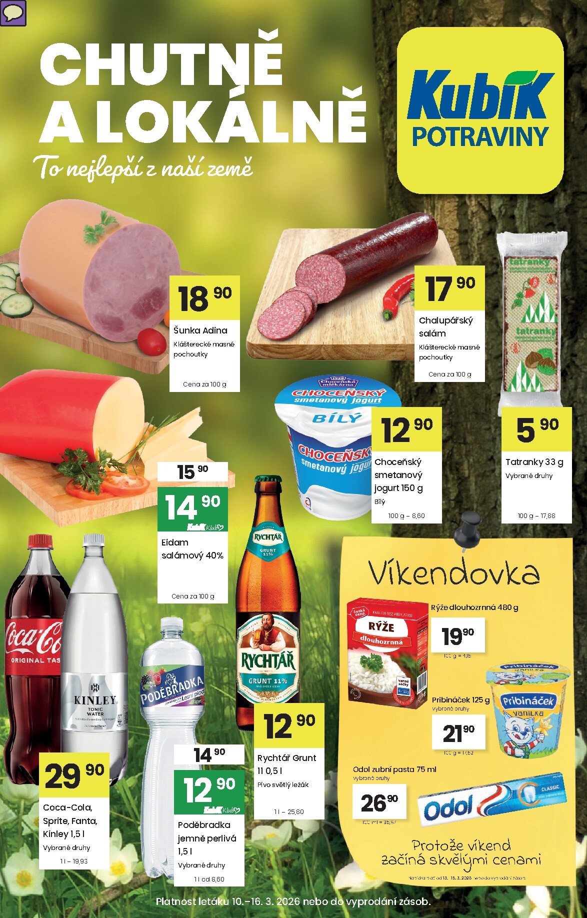 Kubík leták platný od úterý 10.03.2026 do pondělí 16.03.2026