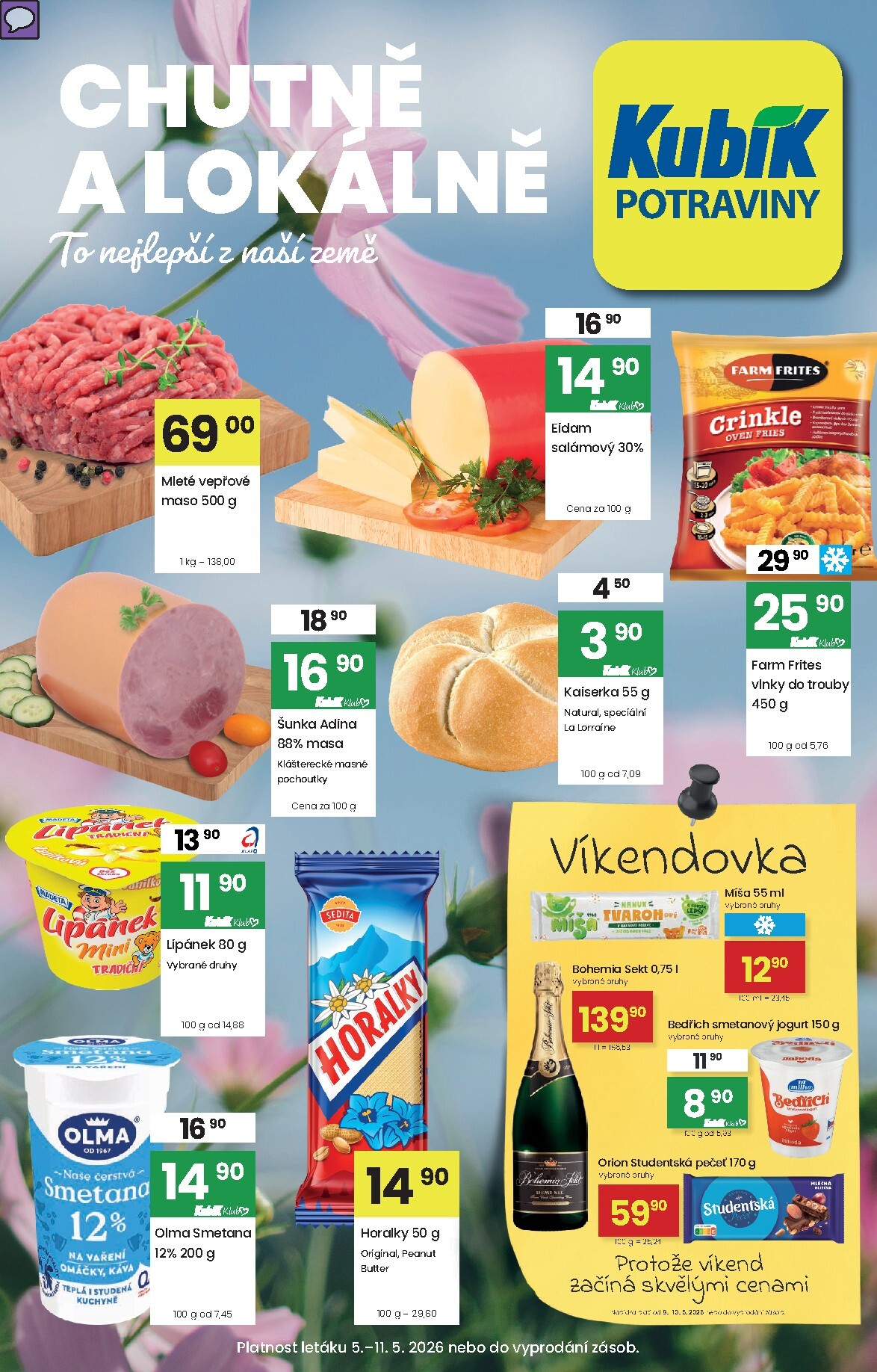 Aktuální Kubík leták platný od úterý 05.05.2026 do pondělí 11.05.2026
